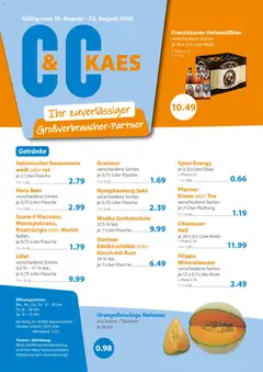 C&C Prospekt ab 10.08.2026 gültig