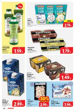 Plodine Katalog - Pregled kataloga iz trgovine Plodine, vrijedi od 20.05.2026 | Stranica: 28 | Proizvodi: Gamberi, Čokolada, Puding, Kozice