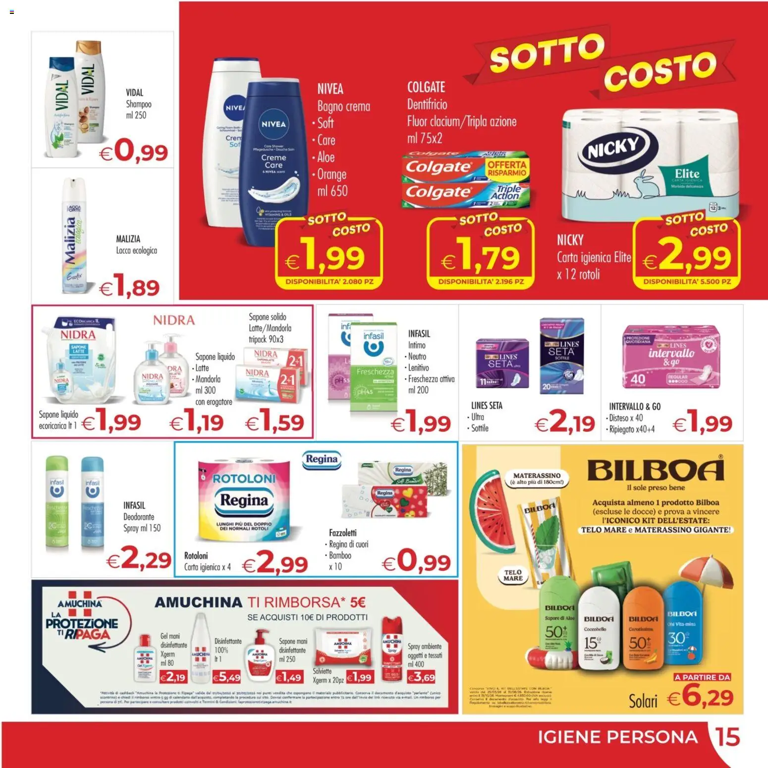 Volantino MerSi Supermercati del 17.06.2026 | Pagina: 15 | Prodotti: Crema, Sapone, Deodorante, Dentifricio