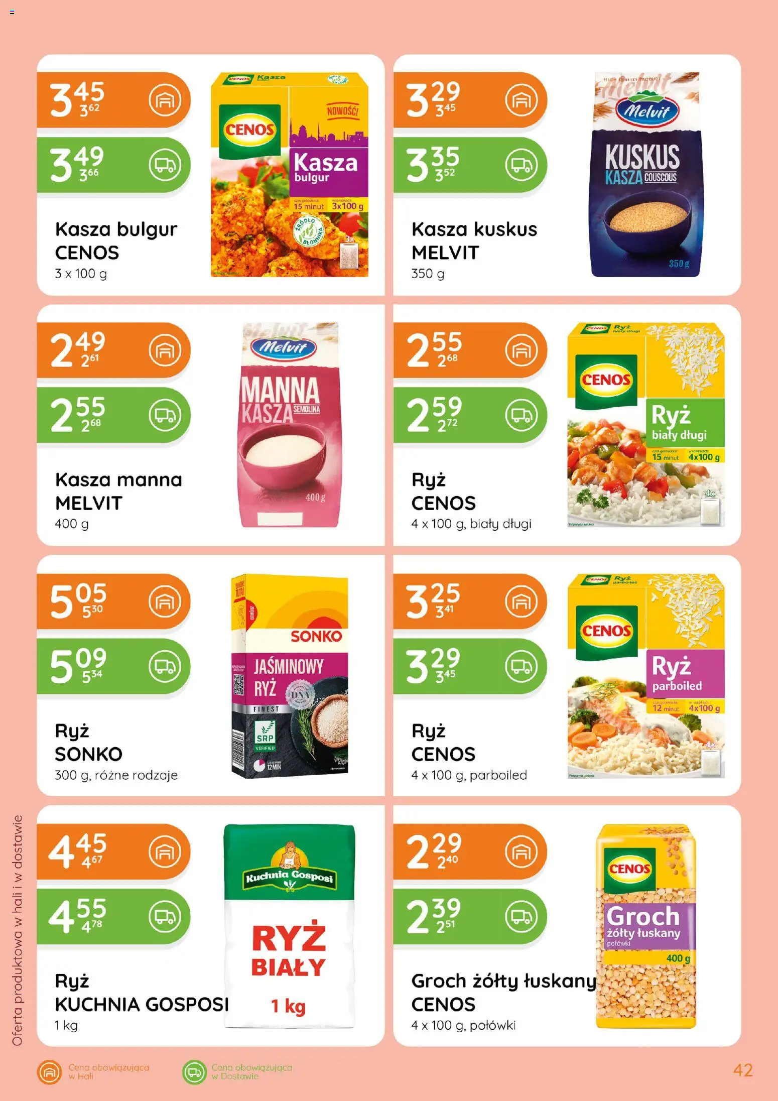 Eurocash gazetka od 15.10.2026 | Strona: 42 | Produkty: Kasza, Bulgur, Kasza kuskus, Kasza manna