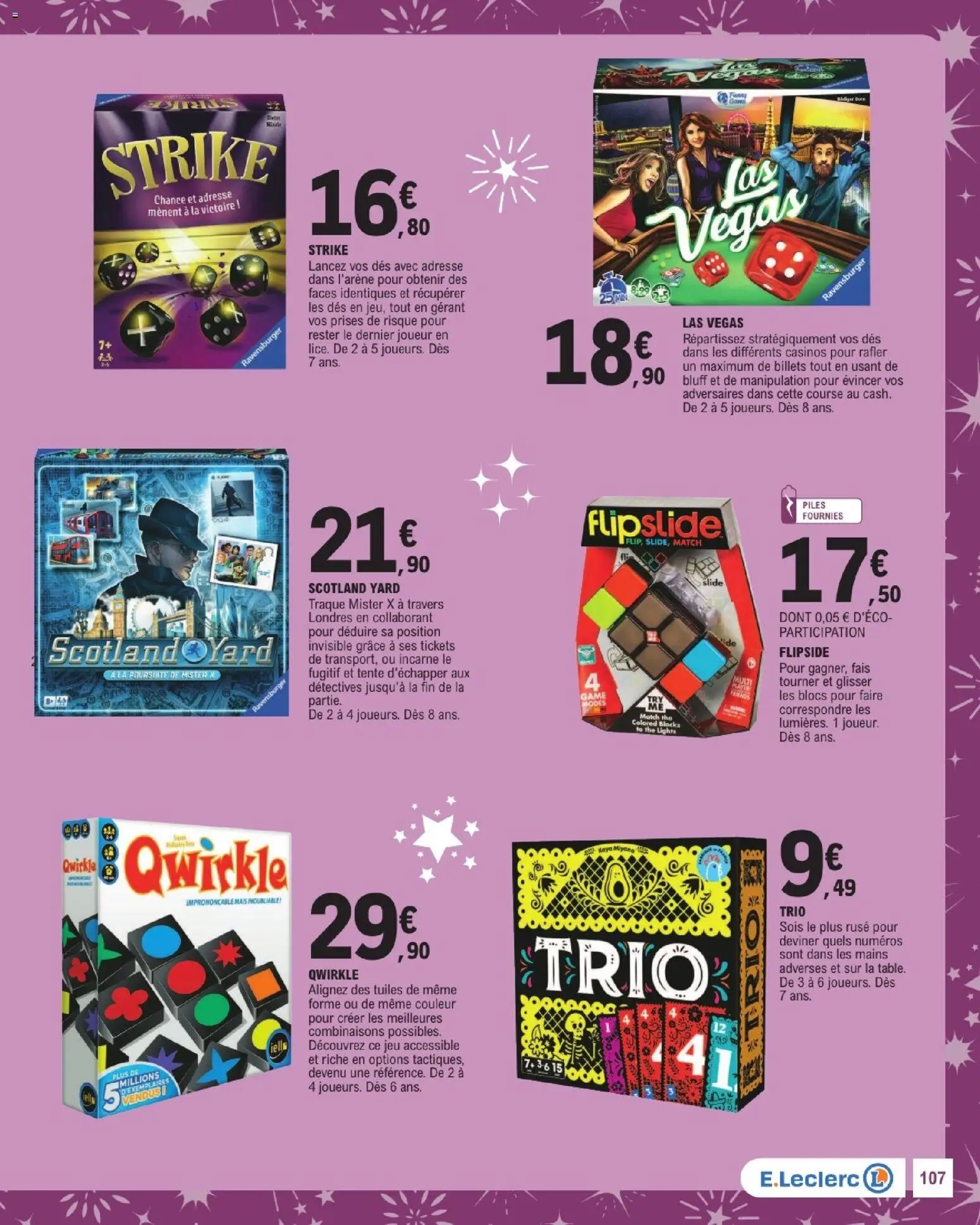 {H1} | Page: 107 | Produits: Joueur, Mais, Thé, Piles