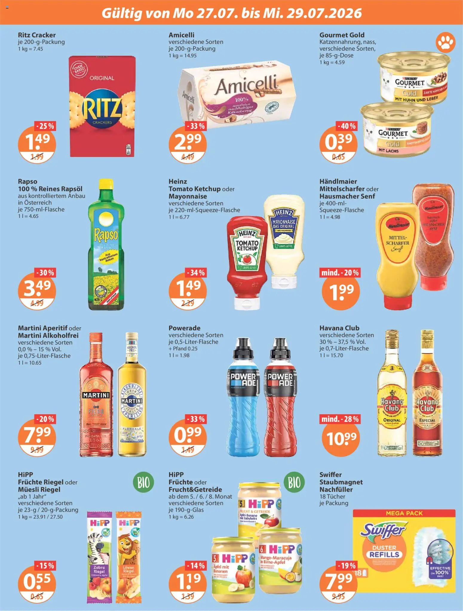 V-Markt Angebote – gültig ab 23.07.2026 | Seite: 21 | Produkte: Martini, Havana club, Mayonnaise, Ketchup