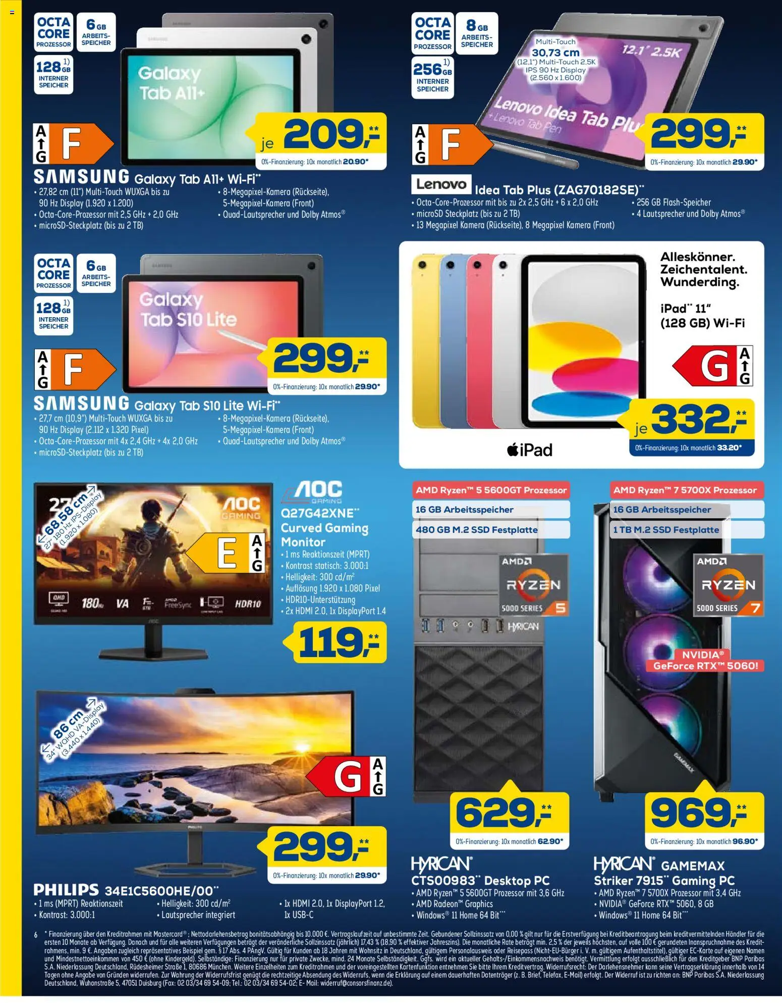 Euronics  Aktueller Prospekt – gültig ab 13.06.2026 | Seite: 6 | Produkte: Lenovo, Ipad, Samsung, Monitor
