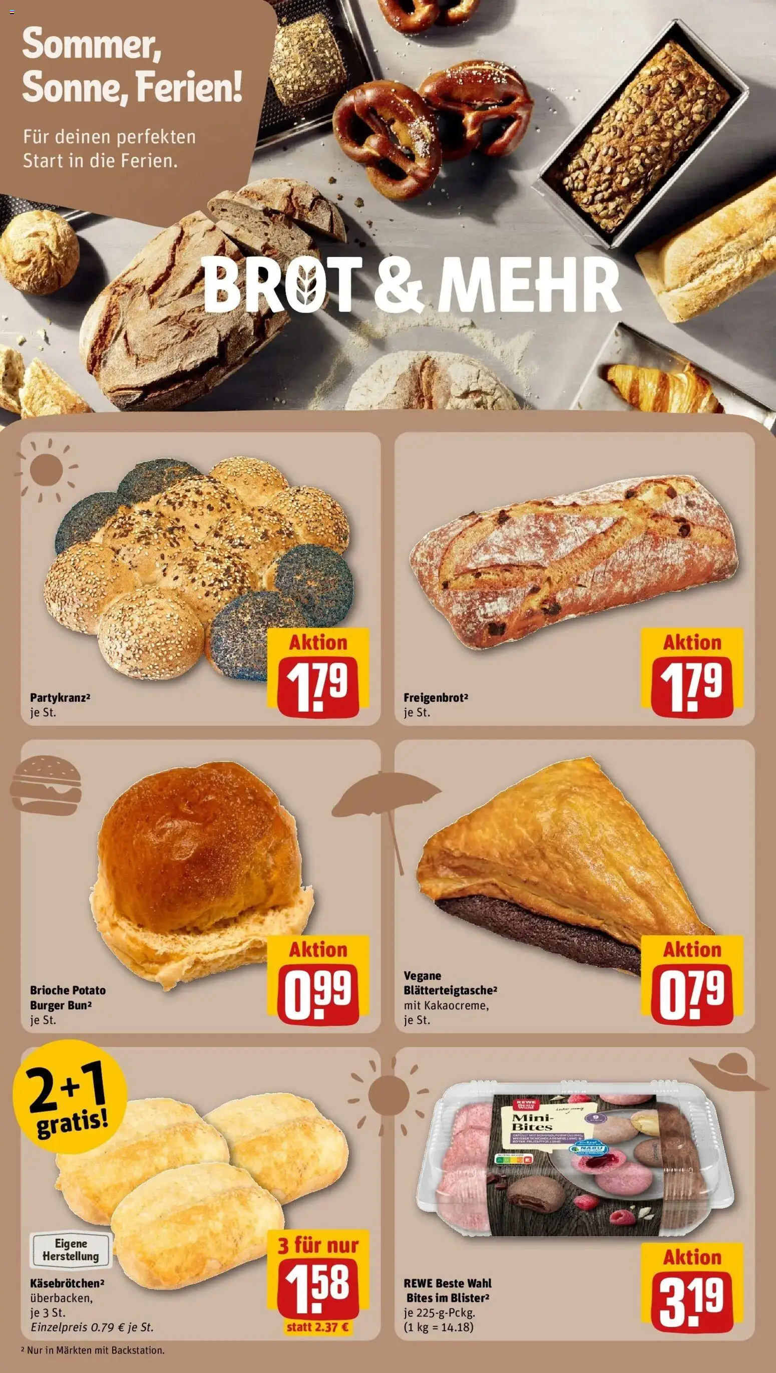 Rewe Prospekt Krefeld – gültig ab 13.07.2026 | Seite: 10 | Produkte: Burger, Brot
