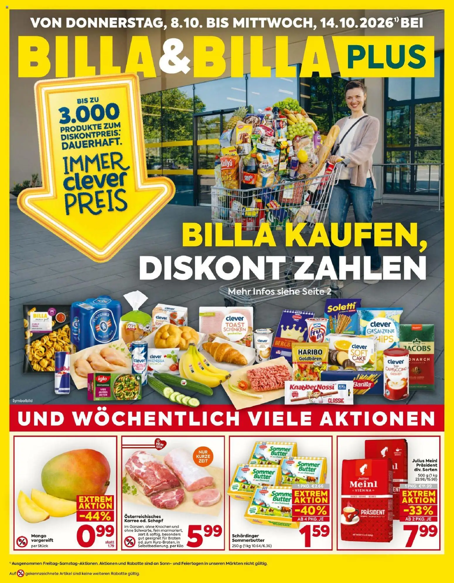 Billa Flugblatt gültig ab 08.10.2026 | Seite: 1