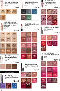 Oriflame Katalog - Pregled kataloga iz trgovine Oriflame, vrijedi od 03.06.2026 | Stranica: 78 | Proizvodi: Olovka za usne, Maskara, Ruž, Toast