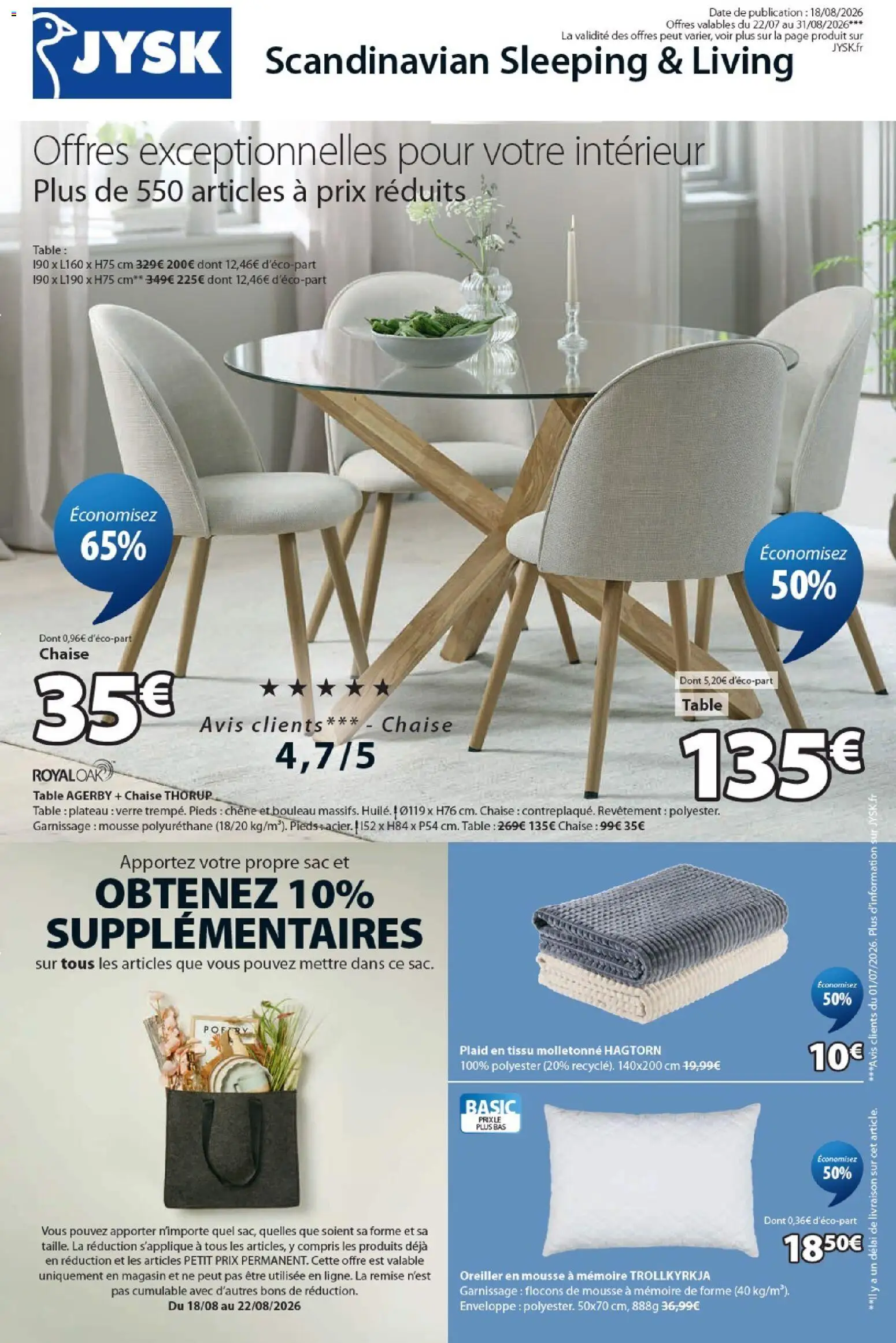 {H1} | Page: 1 | Produits: Plateau, Enveloppe, Plaid, Table