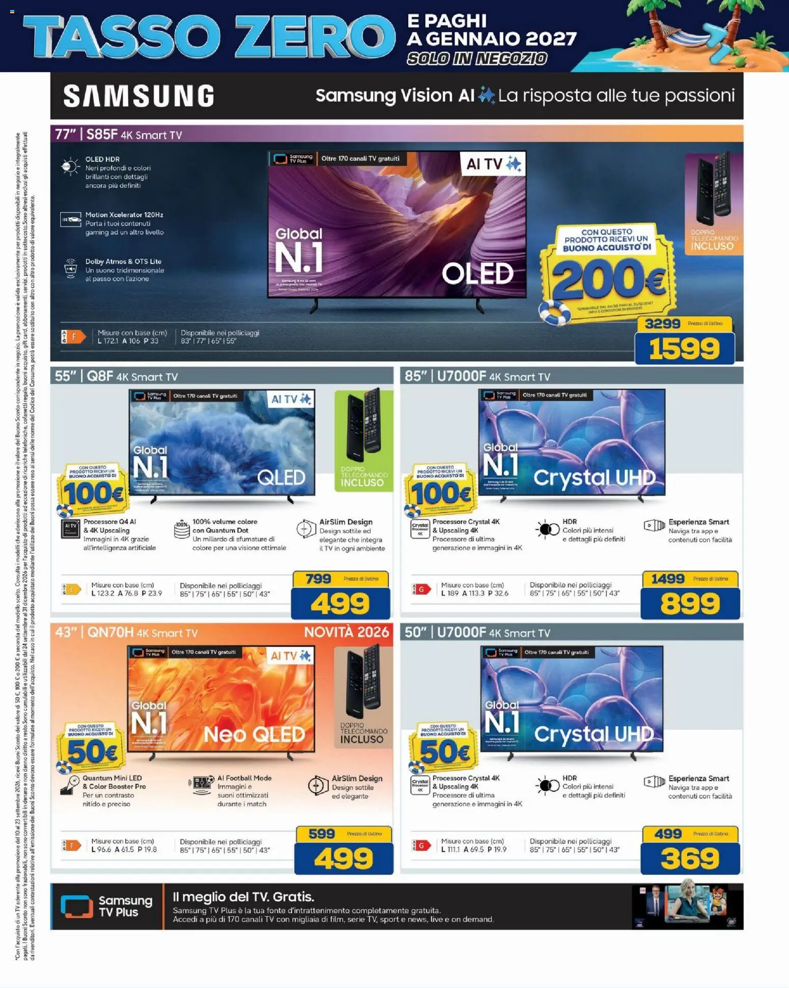 Volantino BRUNO del 10/09/2026 | Pagina: 18 | Prodotti: Porta, smart TV, TV, Samsung