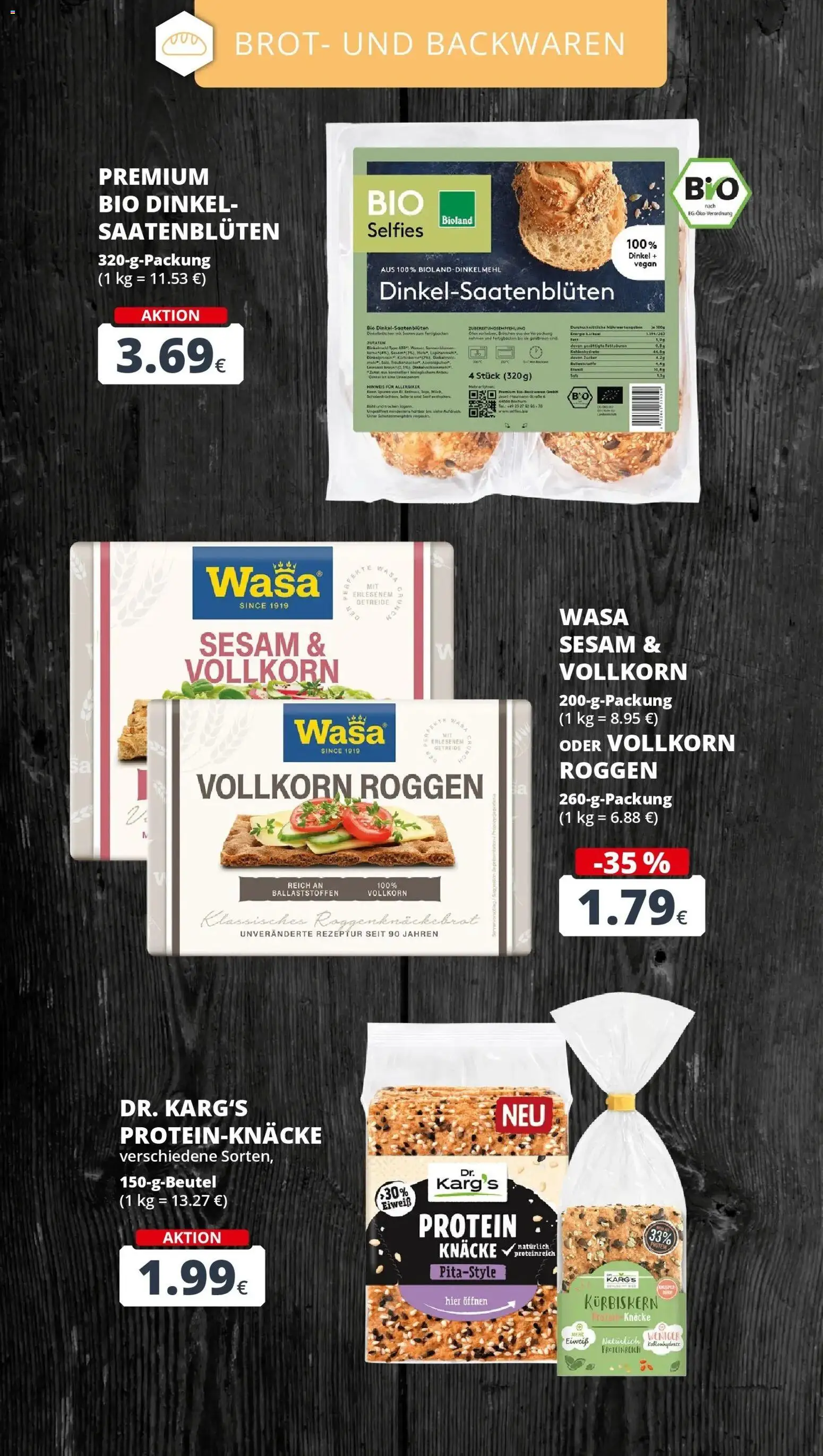 REWE Prospekt ab 26.10.2026 zum Blättern » Angebote | Seite: 9 | Produkte: Brot, Getreide