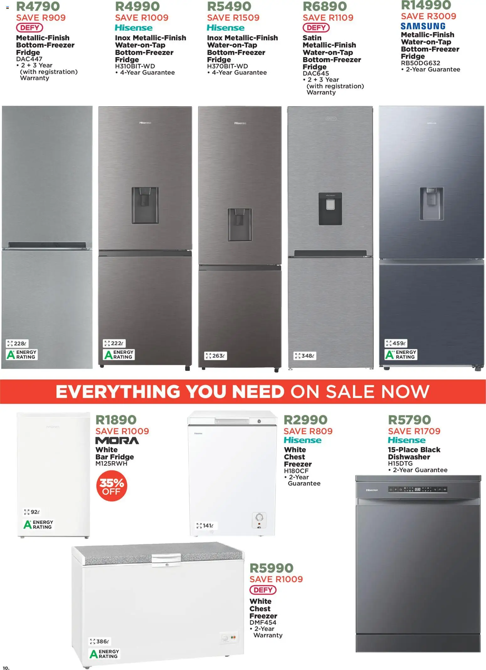 New House and Home catalogue – valid from 22/07/2026 | Page: 10 | Products: Freezer, Dishwasher, Fridge, Chest freezer