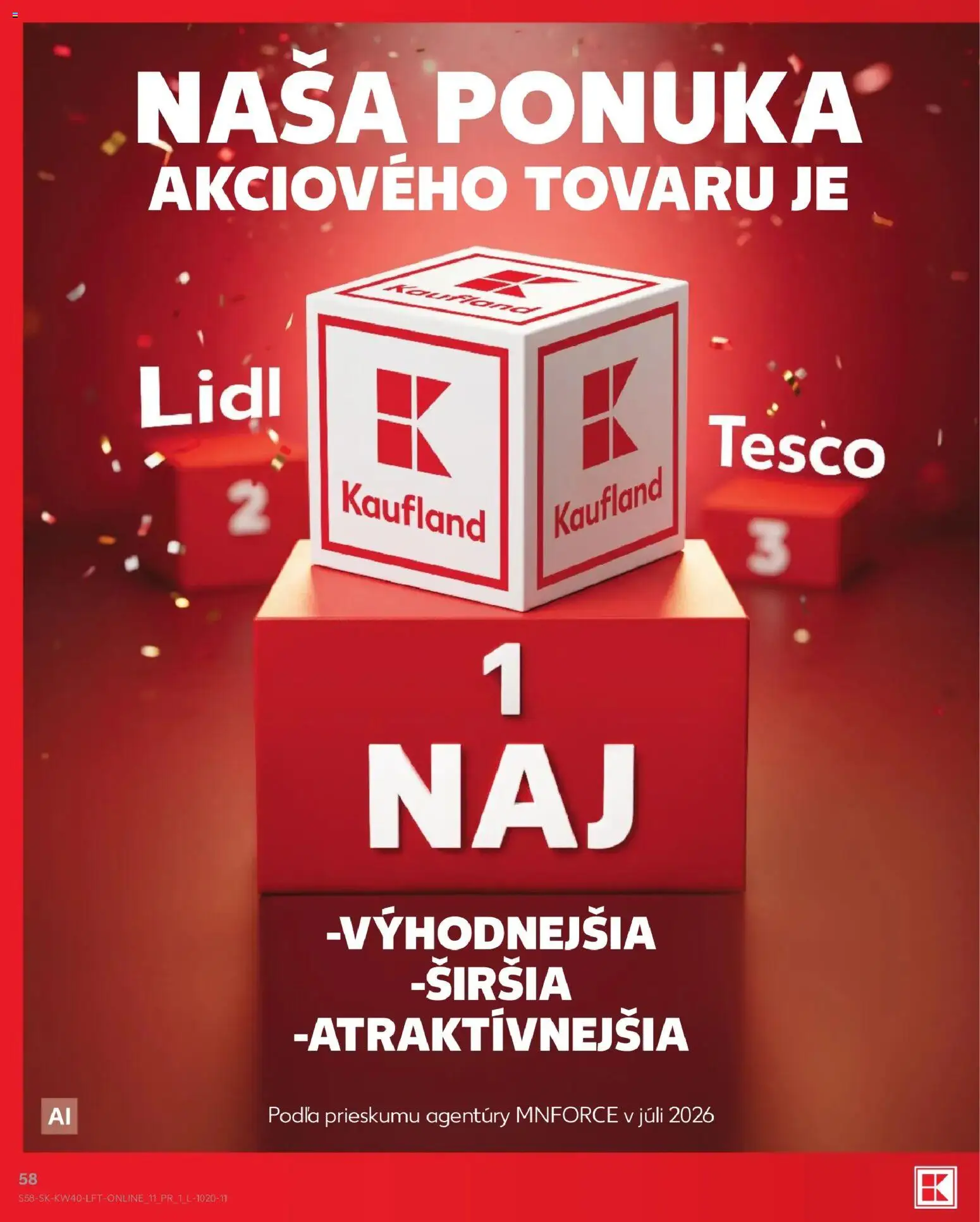 Nové Kaufland akcie – leták je platný od 01.10.2026 | Strana: 58