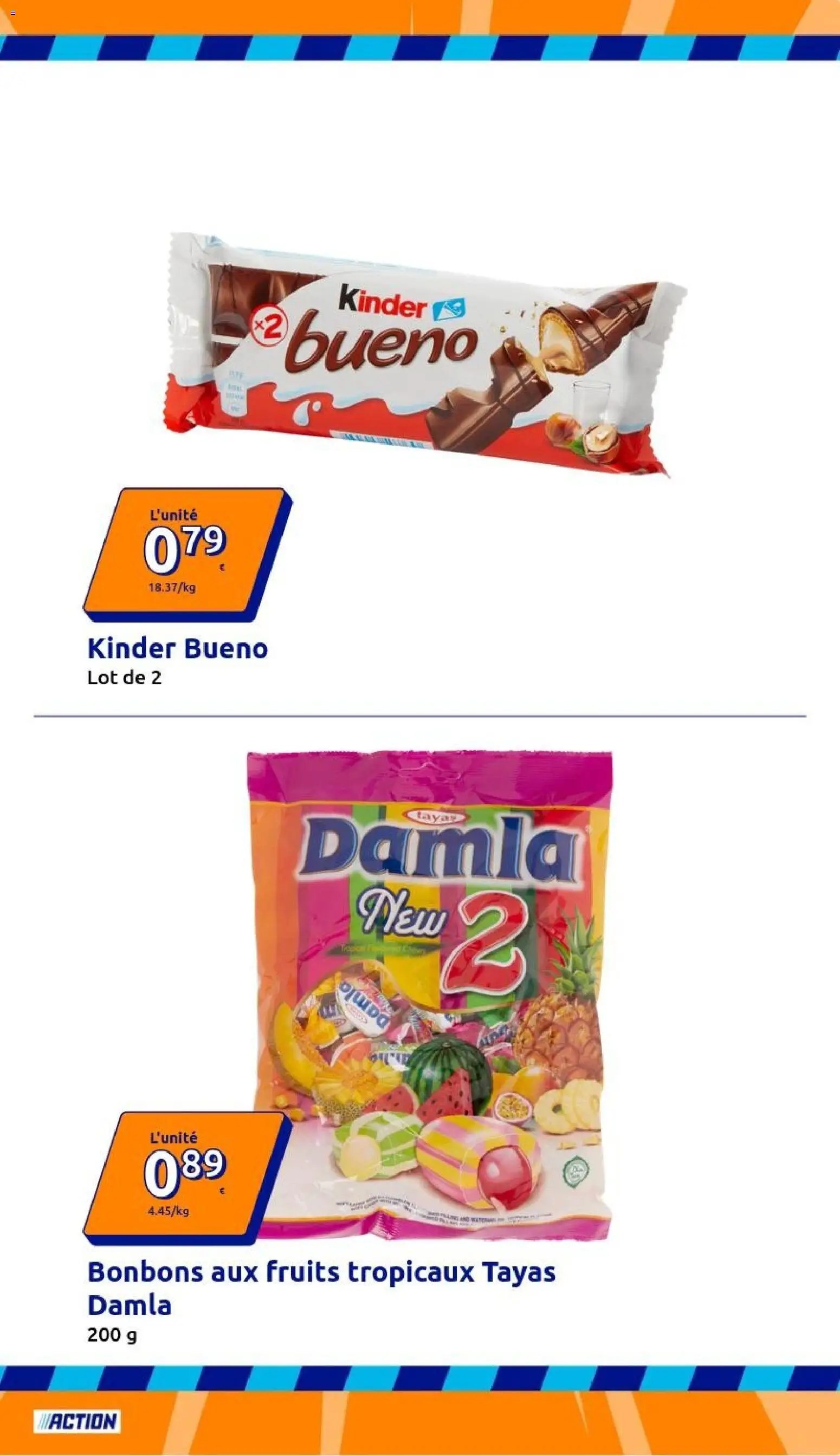 {H1} | Page: 29 | Produits: Kinder Bueno, Fruits, Bonbons, Fruits tropicaux