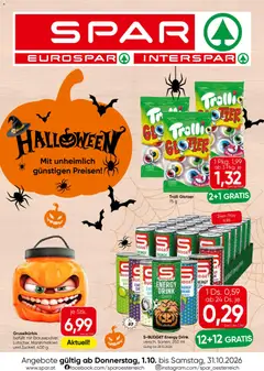 Spar Halloween ab 01.10.2026 gültig