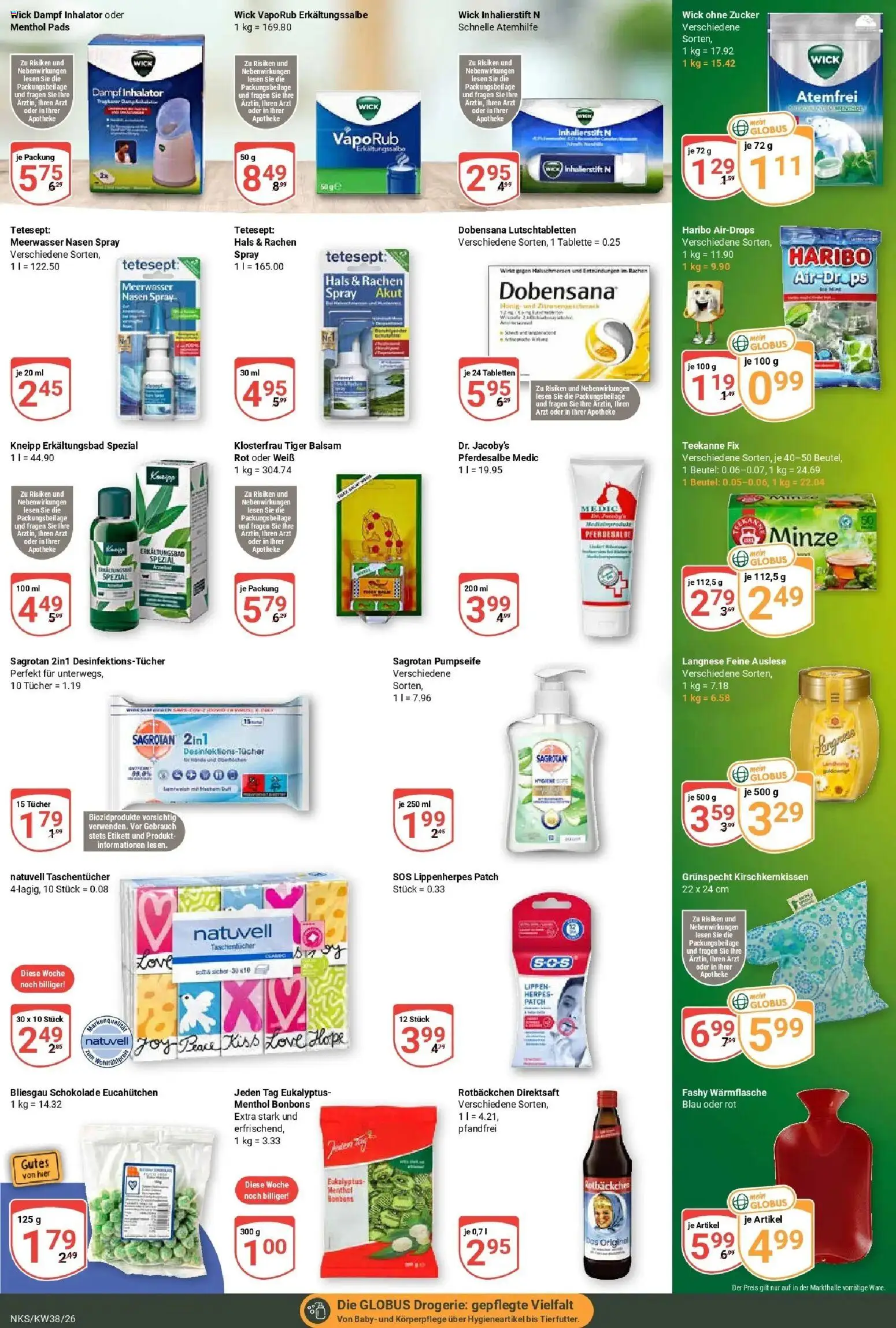 Globus Prospekt Neunkirchen (ab 14.09.2026) » Angebote online | Seite: 20 | Produkte: Haribo, Schokolade, Zucker, Teekanne