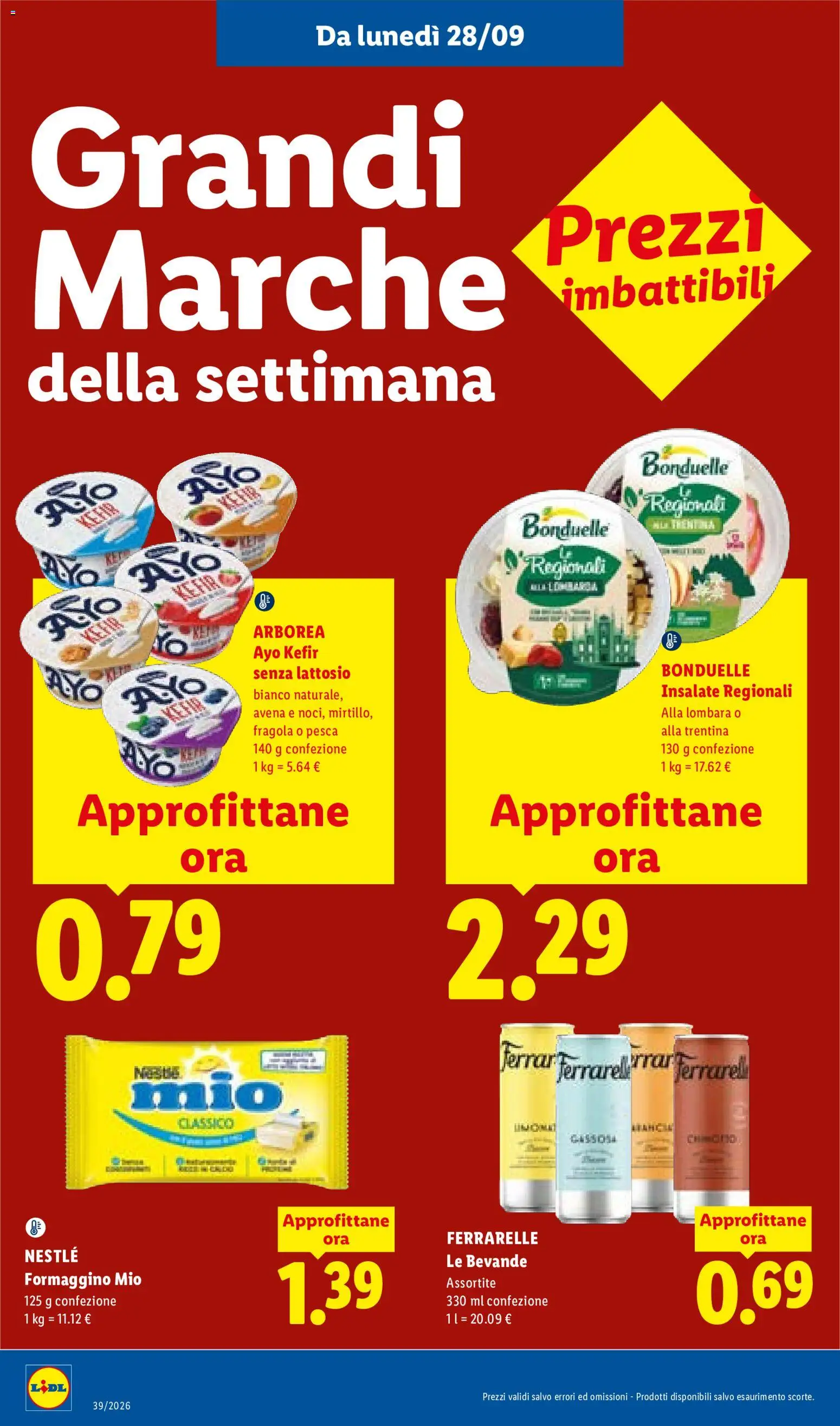 Volantino Lidl del 24/09/2026 | Pagina: 48 | Prodotti: Kefir, Bevande, Pesca, Senza lattosio