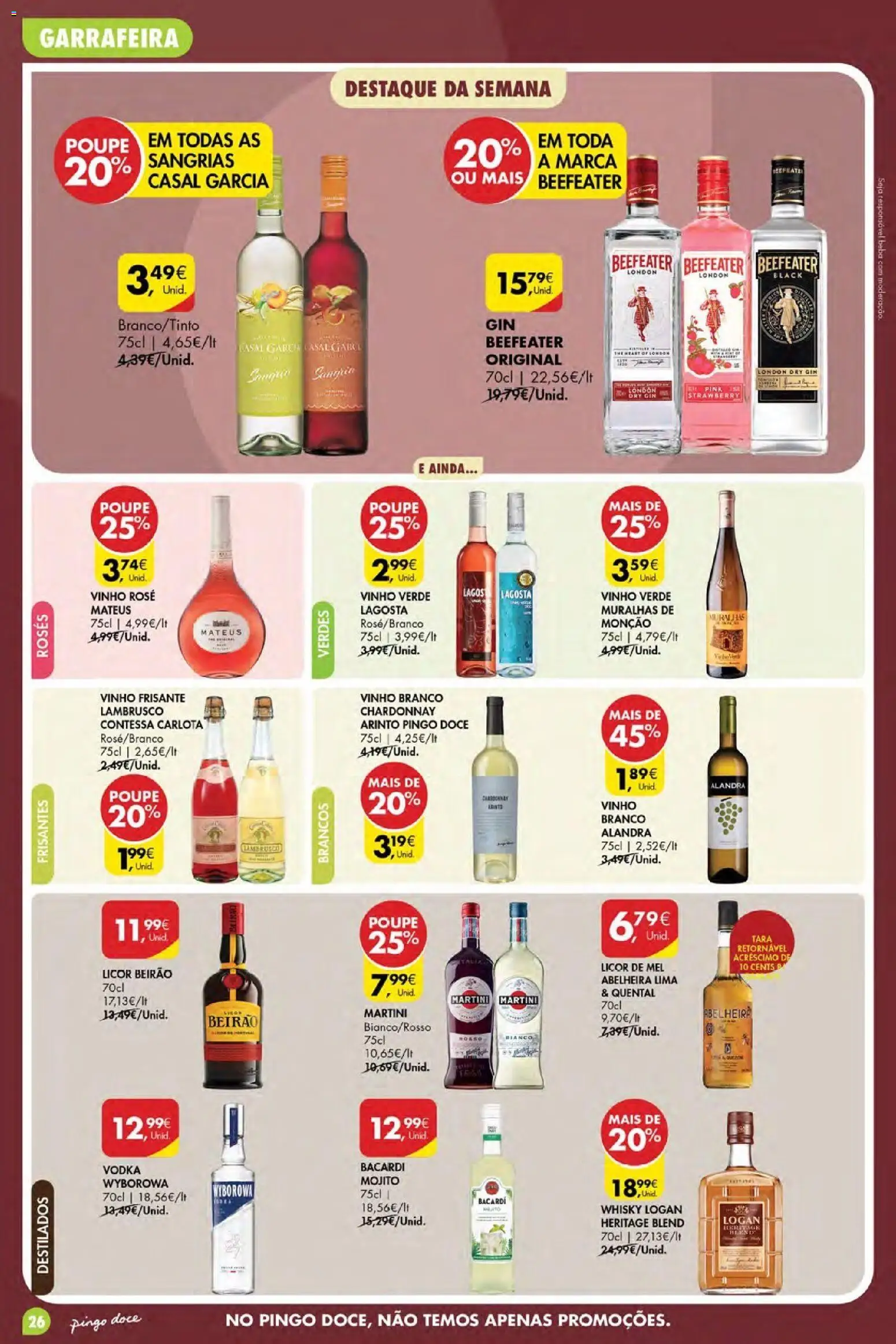 Pingo Doce Poupe Esta Semana Açores │ válido de 04.06.2026 | Página: 26 | Produtos: Whisky, Licor, Vinho, Vodka
