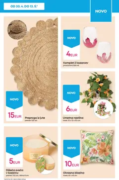 Pepco katalog akcije – veljaven od 07.05.2026 | Stran: 11 | Izdelki: Blazina, Sveča, Umetna rastlina, Preproga