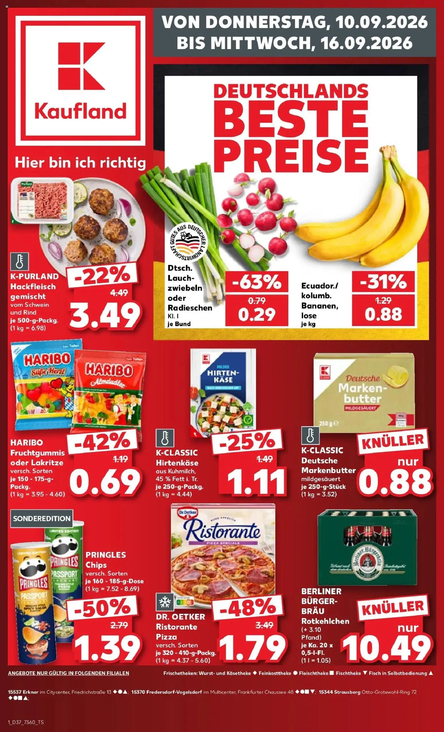 Prospekt Kaufland ab 07.09.2026 » Angebote Online zum Blättern | Seite: 10 | Produkte: Ristorante, Zwiebeln, Pizza, Hackfleisch