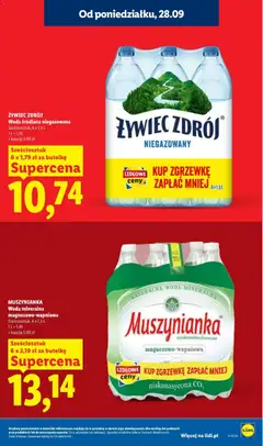 Pogląd oferty "ŻYWIEC ZDRÓJ Woda źródlana niegazowana, Sześciosztuk, 6 x 1,5 L" - ważna od 28.09.2026 | Strona: 15
