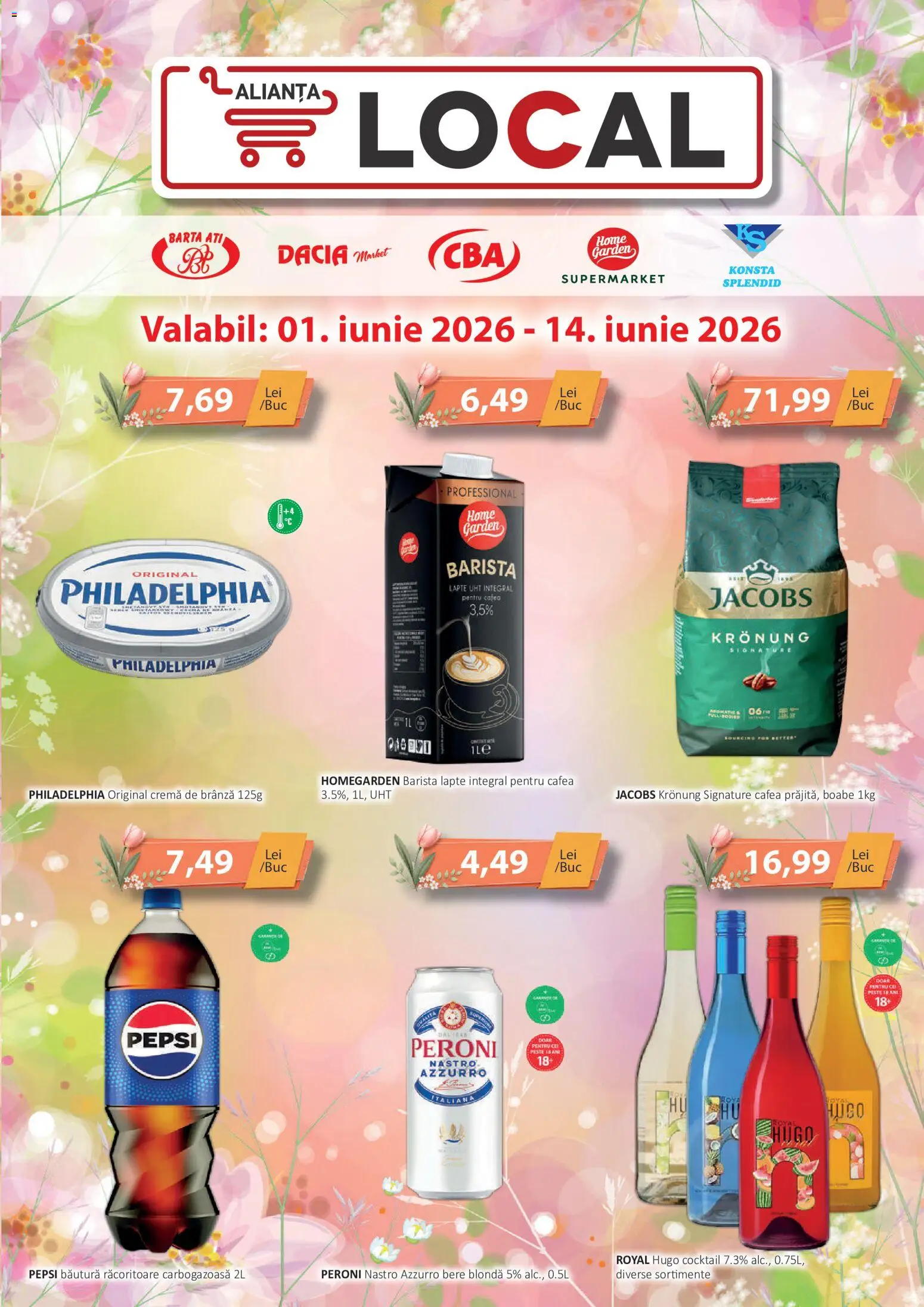 Noul catalog CBA – valabil de la 01.06.2026 | Pagină: 1 | Produse: Köpek çiti, Brânză, Cocktail, Pește