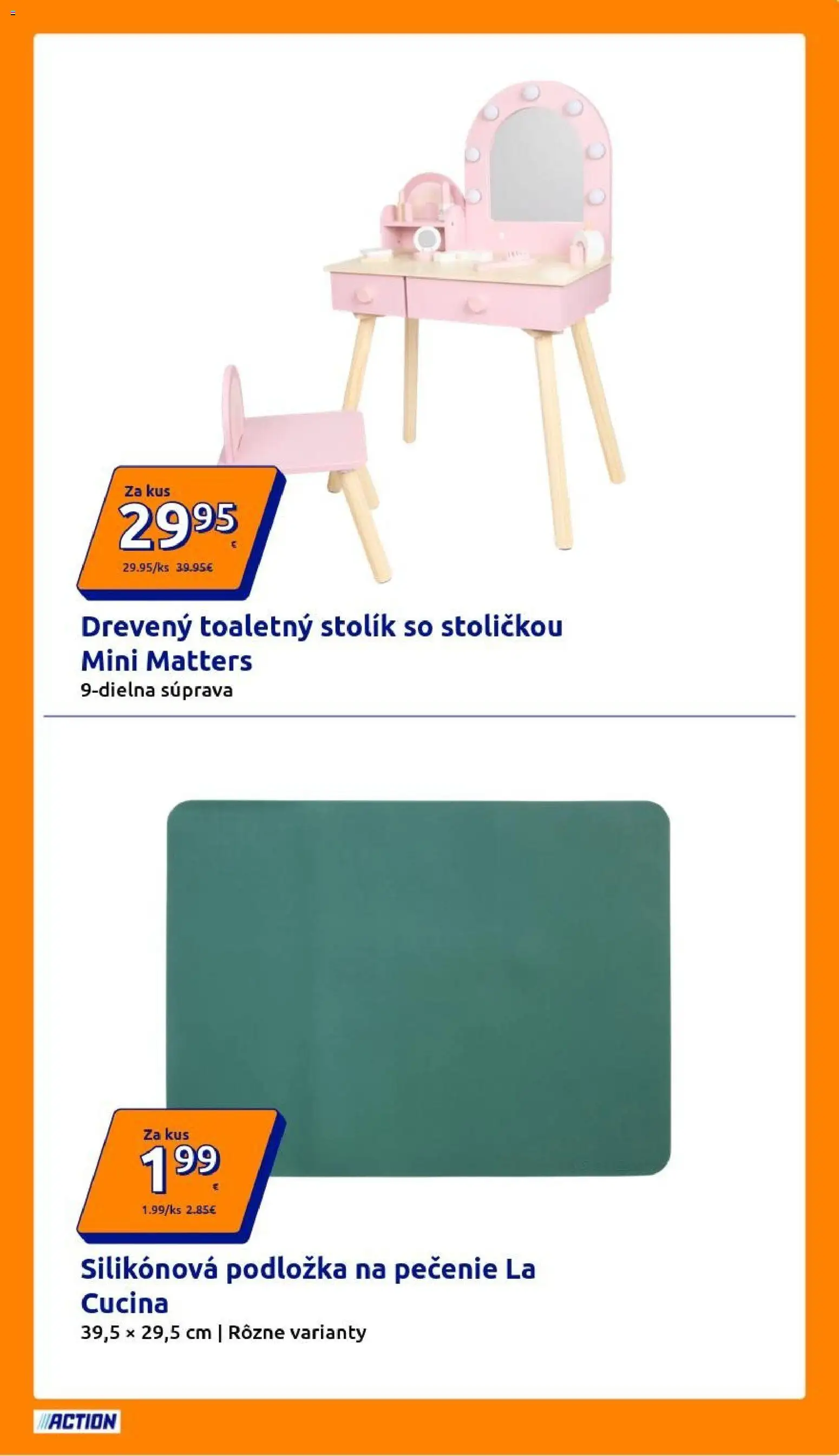 Nové Action akcie – leták je platný od 21.10.2026 | Strana: 13 | Produkty: Toaletný stolík, Stolík