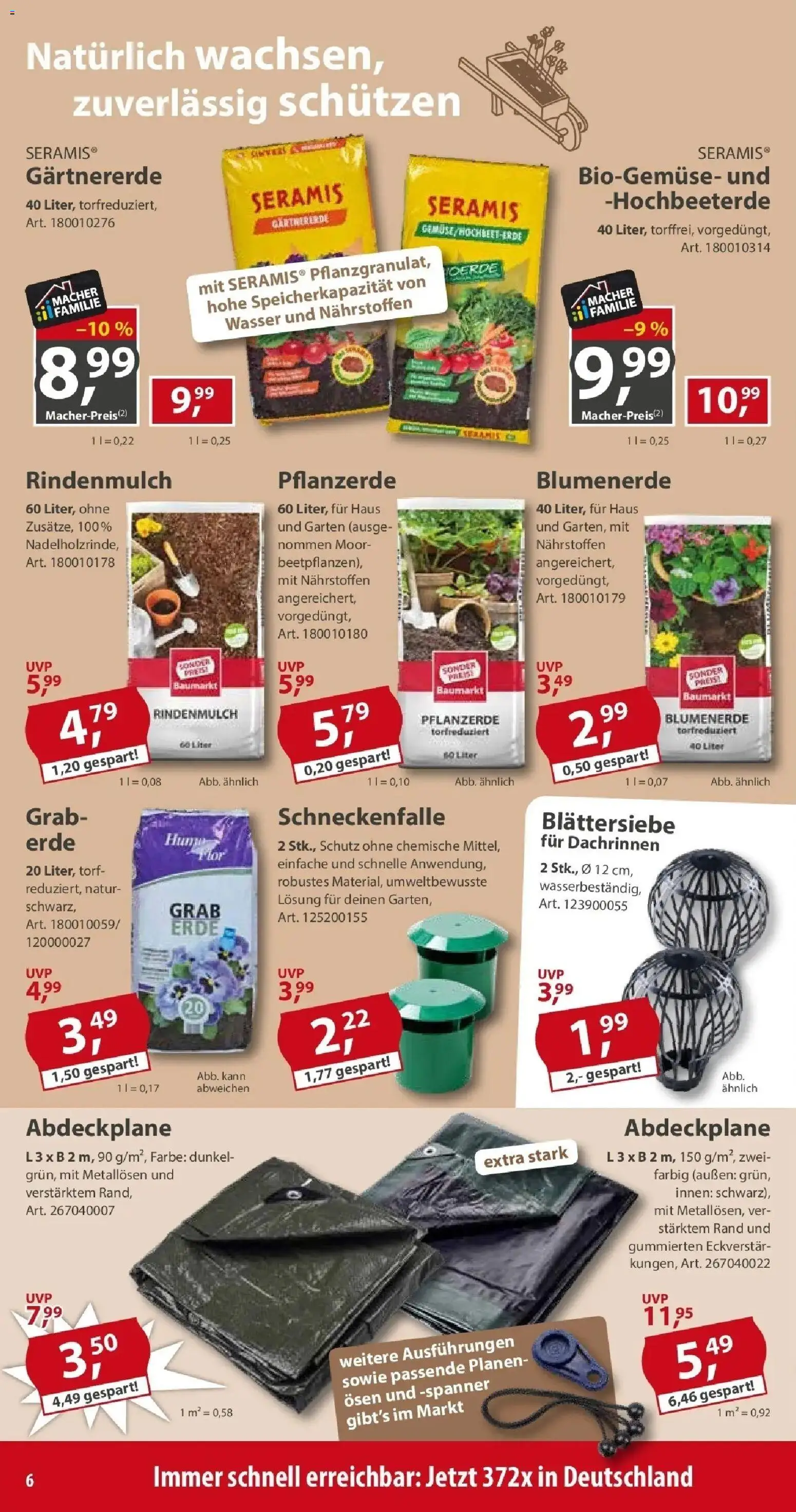 Sonderpreis Baumarkt - Sonderpreis Baumarkt: Aktuelle Angebote (ab 19.09.2026) zum Blättern | Seite: 6 | Produkte: Rindenmulch, Pflanzerde, Torf, Blumenerde