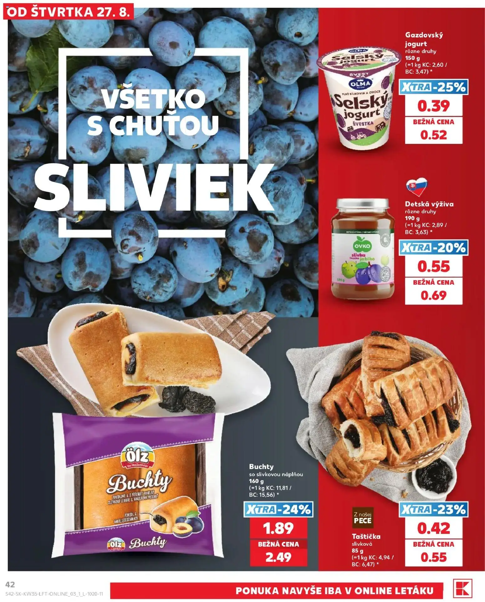 Kaufland SK akciós ujság - amely érvényes a következő dátumtól: 2026.08.27. | Oldal: 42