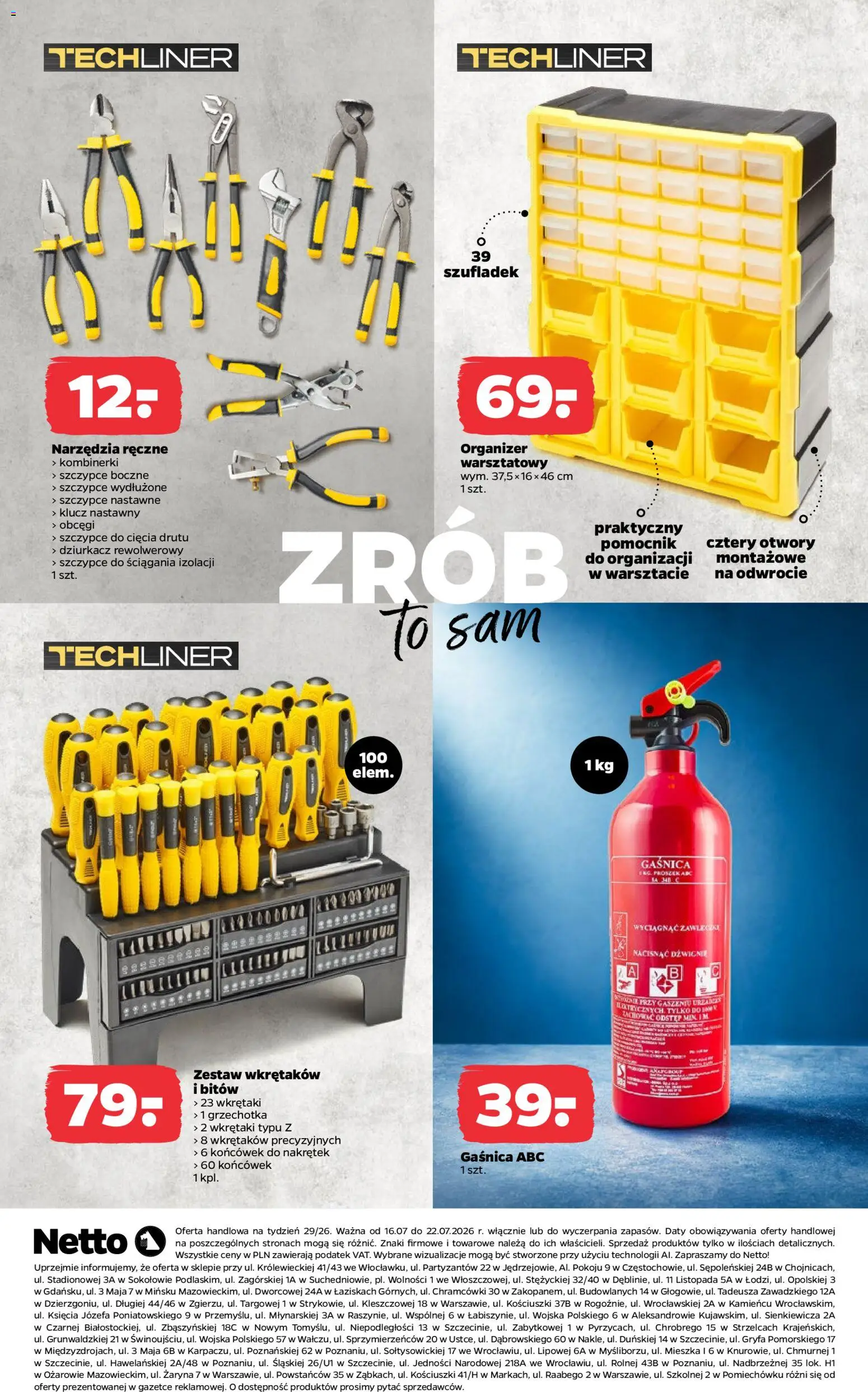 Netto gazetka od czwartku NonFood od 16.07.2026 | Strona: 8 | Produkty: Gaśnica