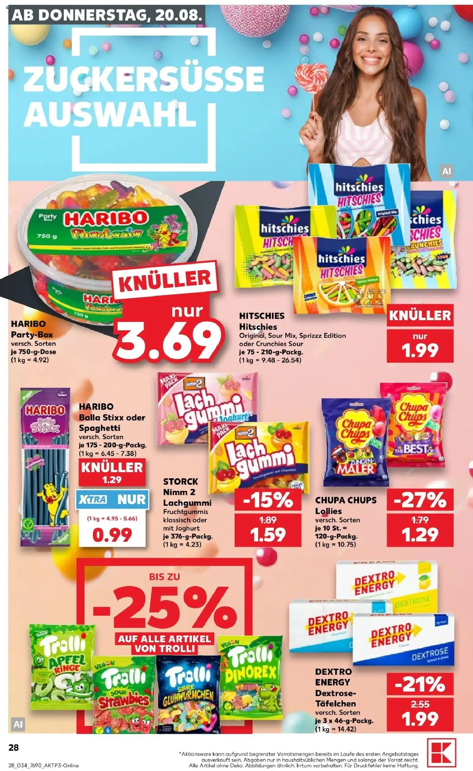 Prospekt Kaufland ab 17.08.2026 » Angebote Online zum Blättern | Seite: 39 | Produkte: Haribo, Energy, Spaghetti, Äpfel