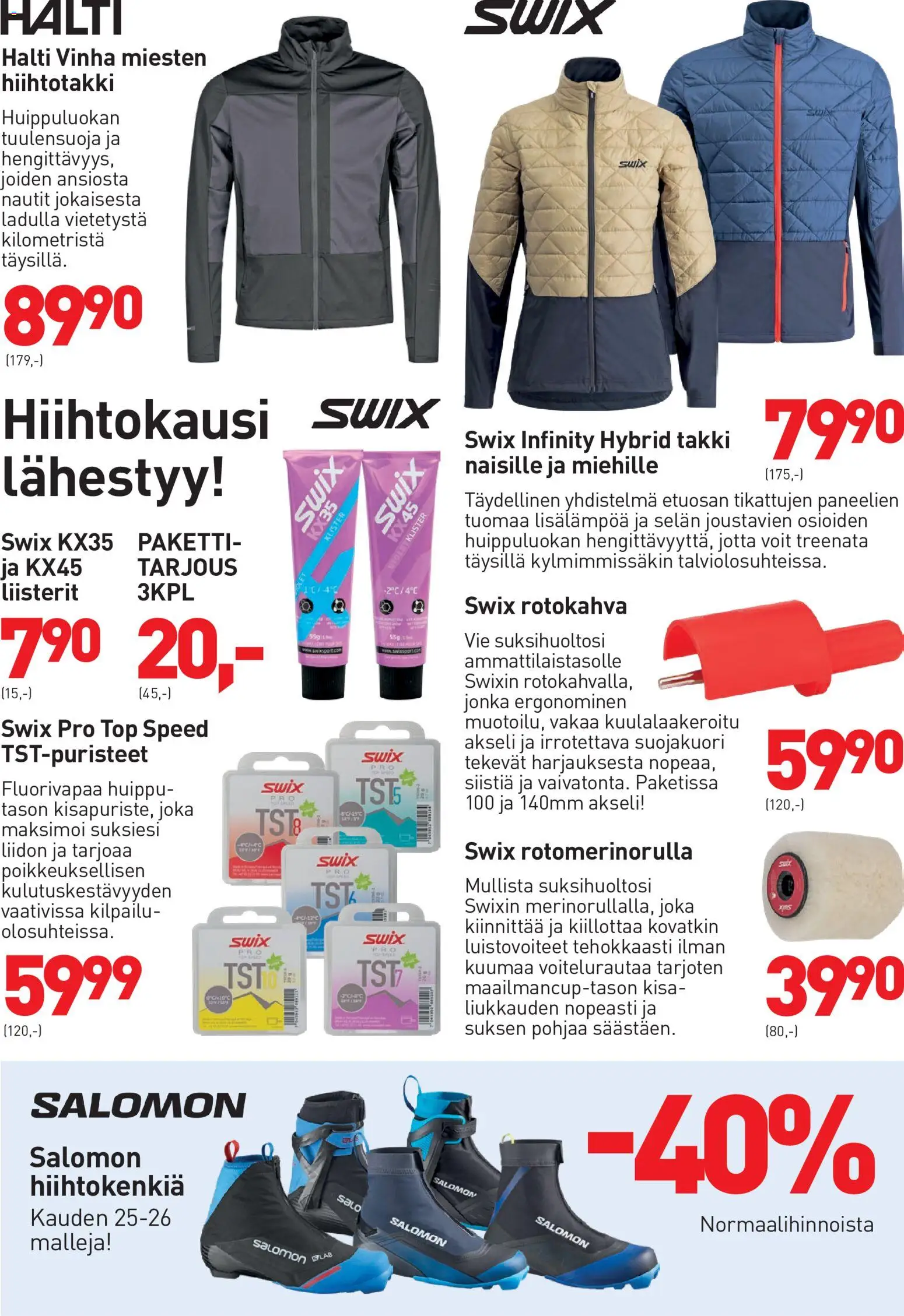 Intersport Maastohiihtokuvasto Vuokatti – voimassa 12/10/2026 alkaen | Sivu: 5 | Tuotteet: Kiillottaa, Takki, Tuulensuoja
