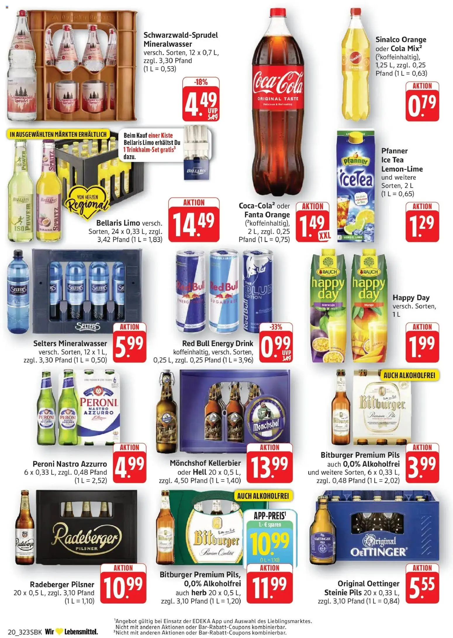 Edeka Prospekt Bad Bergzabern (ab 12.10.2026) » Angebote Online | Seite: 20 | Produkte: Bitburger, Red bull, Fanta, Oettinger