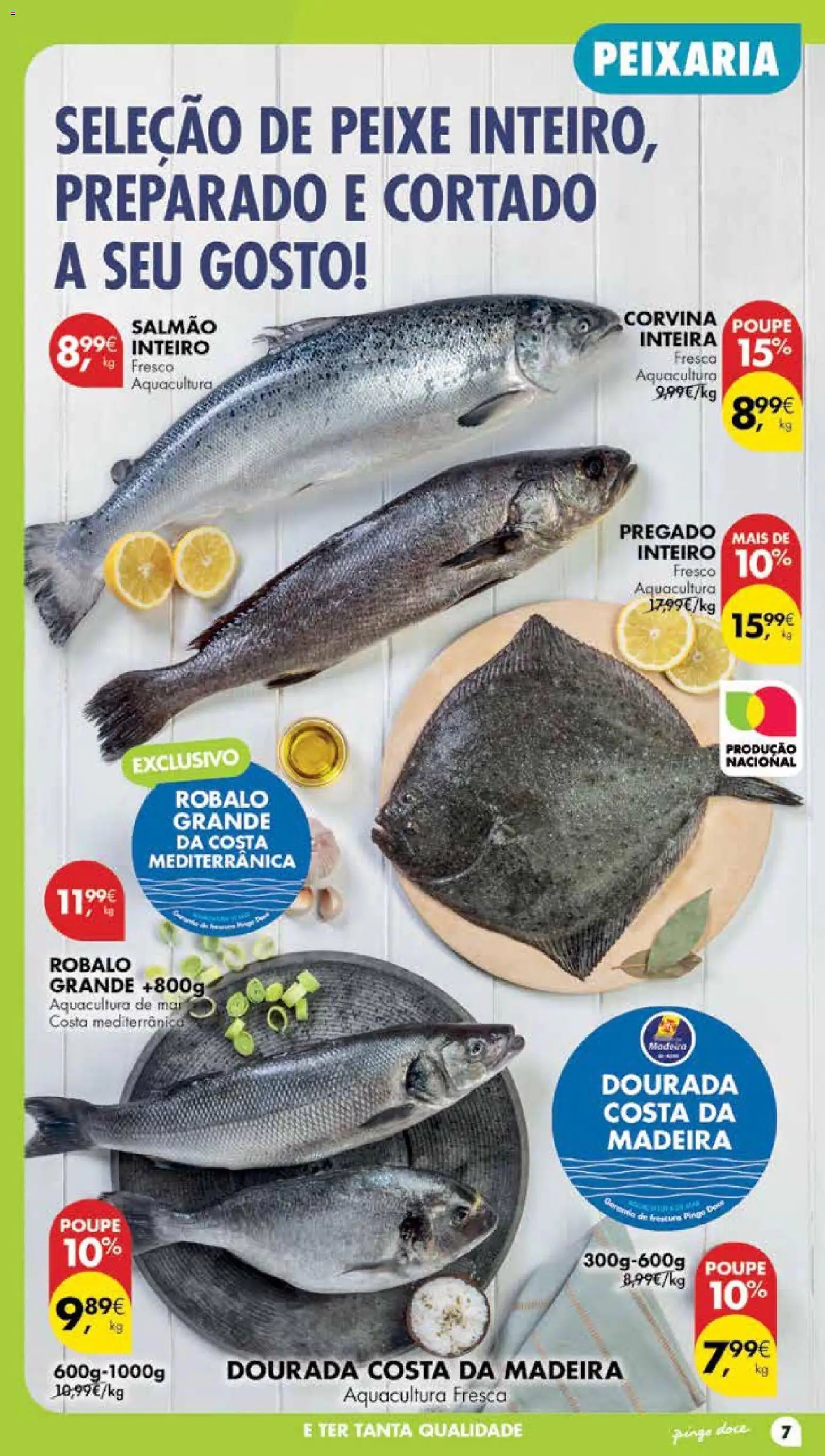 Pingo Doce Poupe Esta Semana Madeira │ válido de 04/08/2026 | Página: 7 | Produtos: Dourada, Salmão, Peixe
