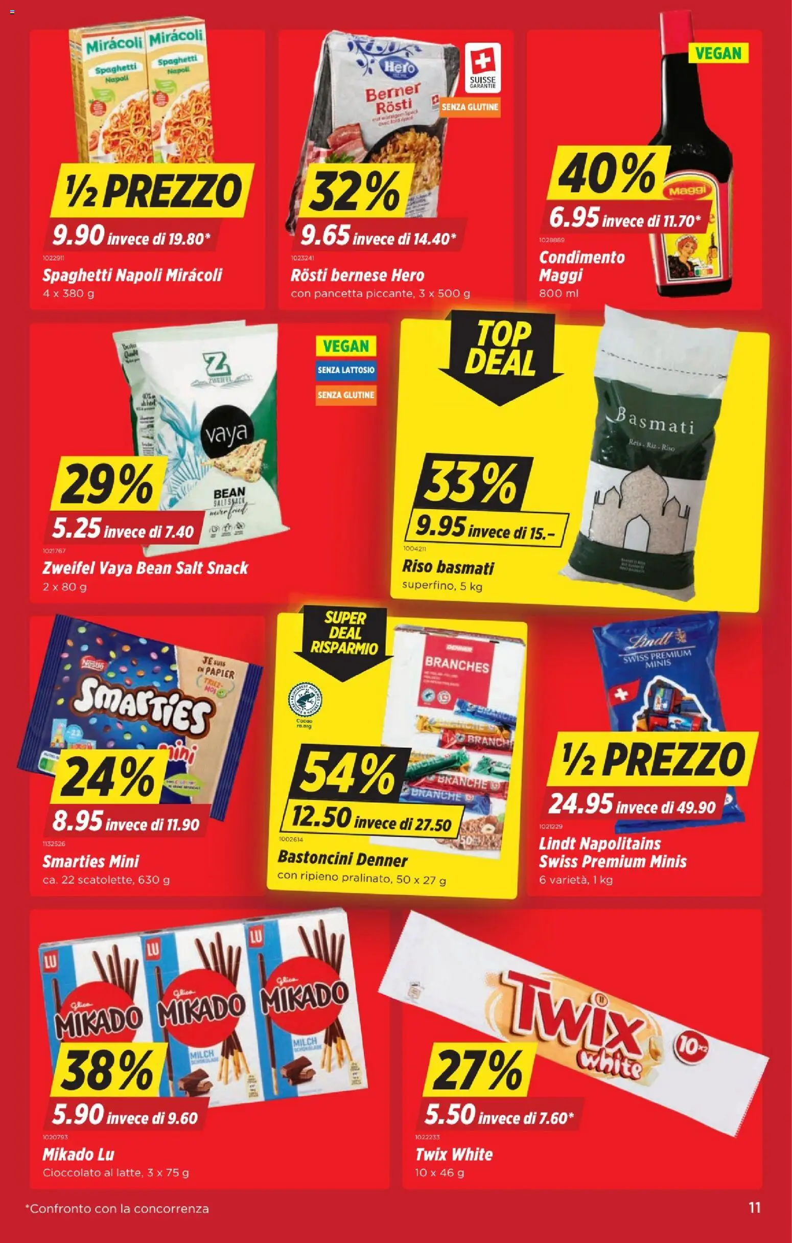 Denner aktionen IT – gültig ab 08.10.2026 | Seite: 11 | Produkte: Twix, Milch