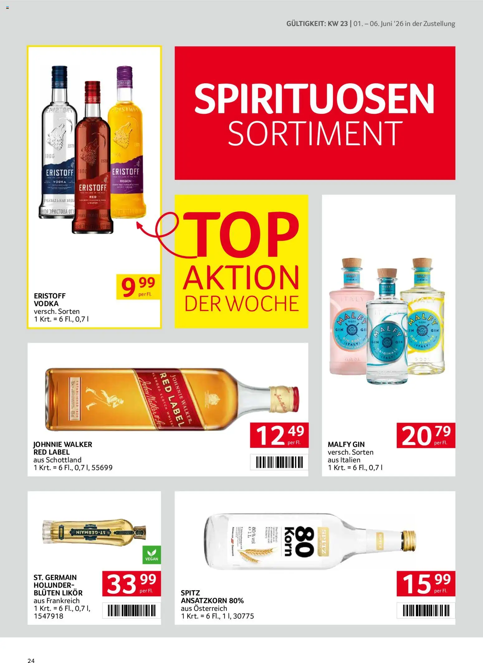 Transgourmet Zustellaktion gültig ab 01.06.2026 | Seite: 24 | Produkte: Gin
