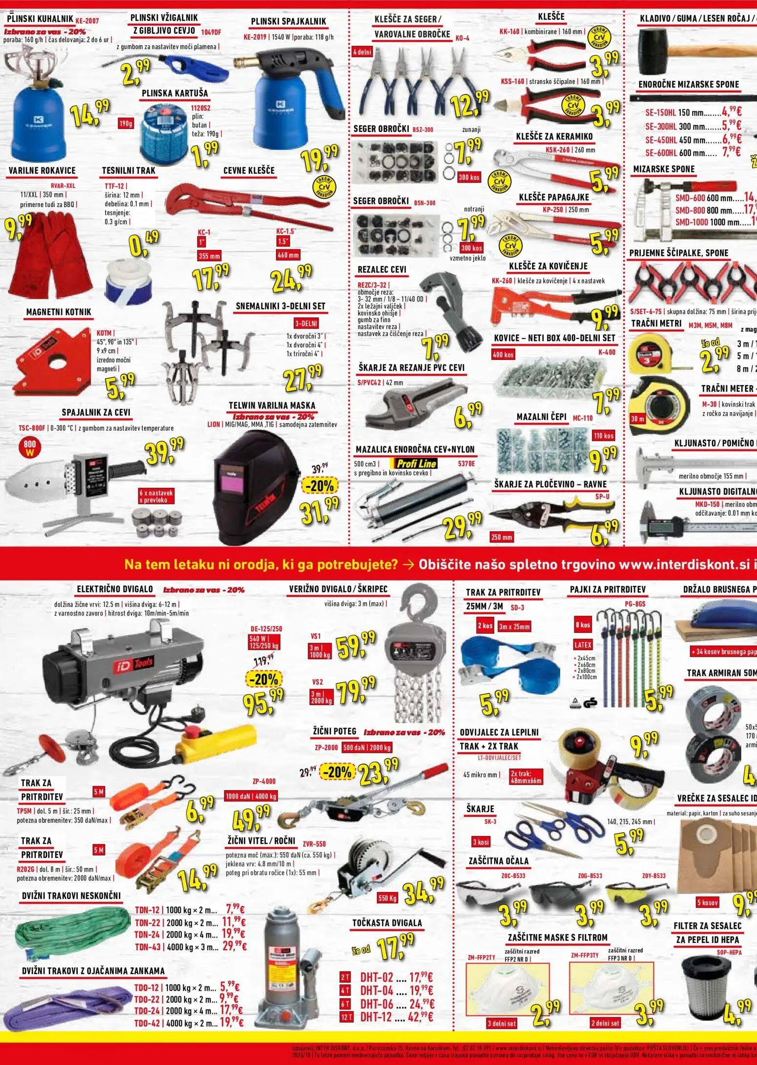 Novi Inter Diskont katalog ponudbe – veljaven od 06.10.2026 | Stran: 3 | Izdelki: Teza, Kuhalnik, Maska, Ocala