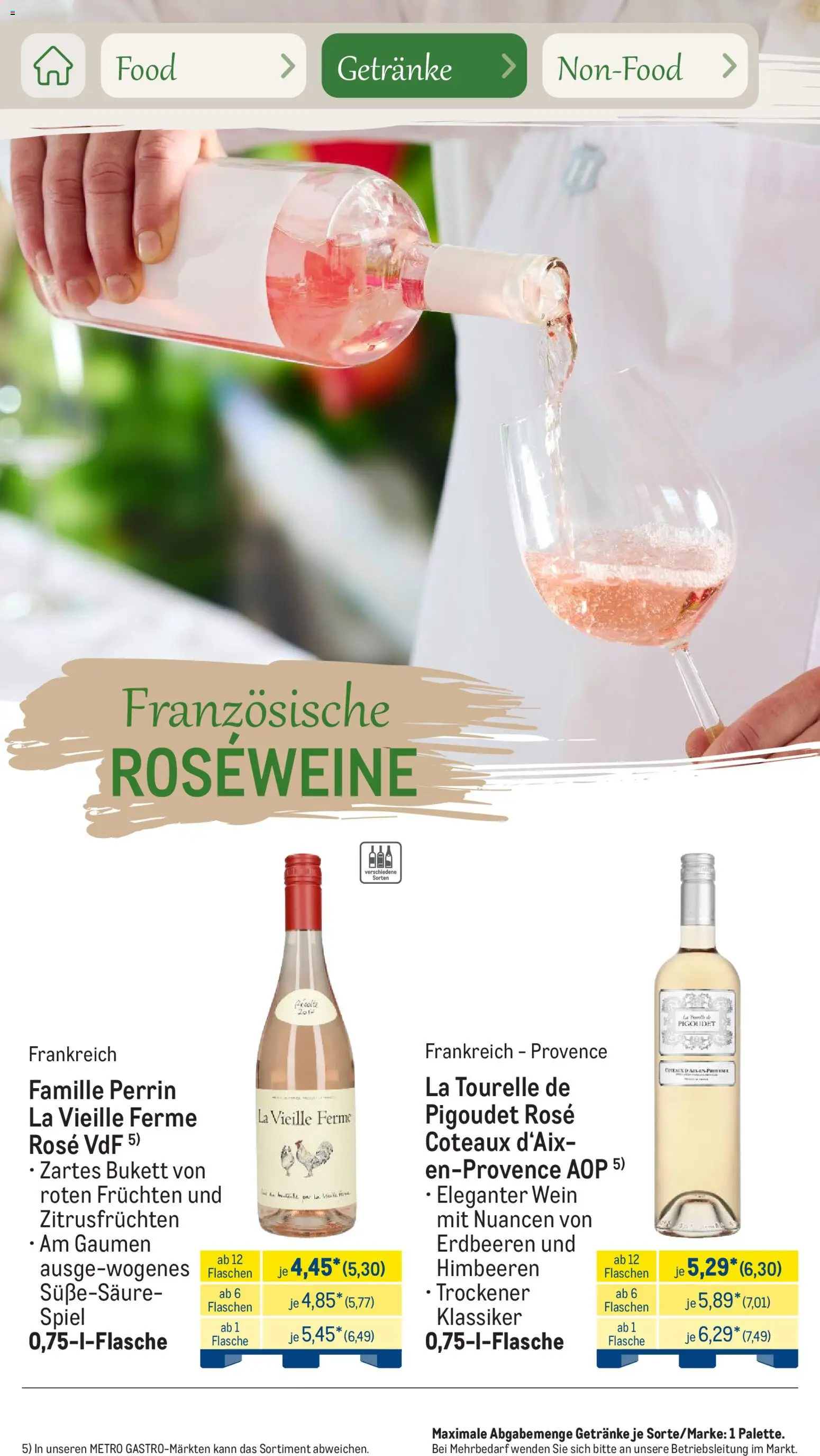 Metro Saisonkatalog Outdoor Dining – gültig ab 01.06.2026 | Seite: 57 | Produkte: Spiel, Himbeeren, Wein, Erdbeeren