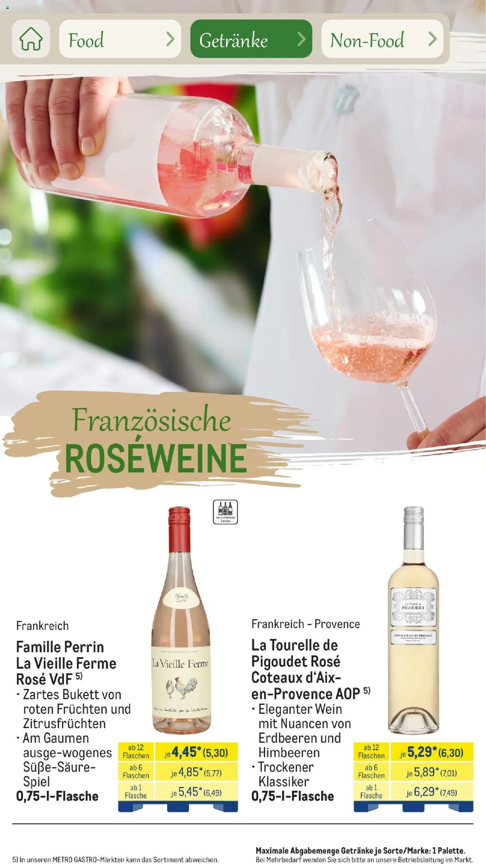 Metro Saisonkatalog Outdoor Dining – gültig ab 01.06.2026 | Seite: 57 | Produkte: Spiel, Himbeeren, Wein, Erdbeeren