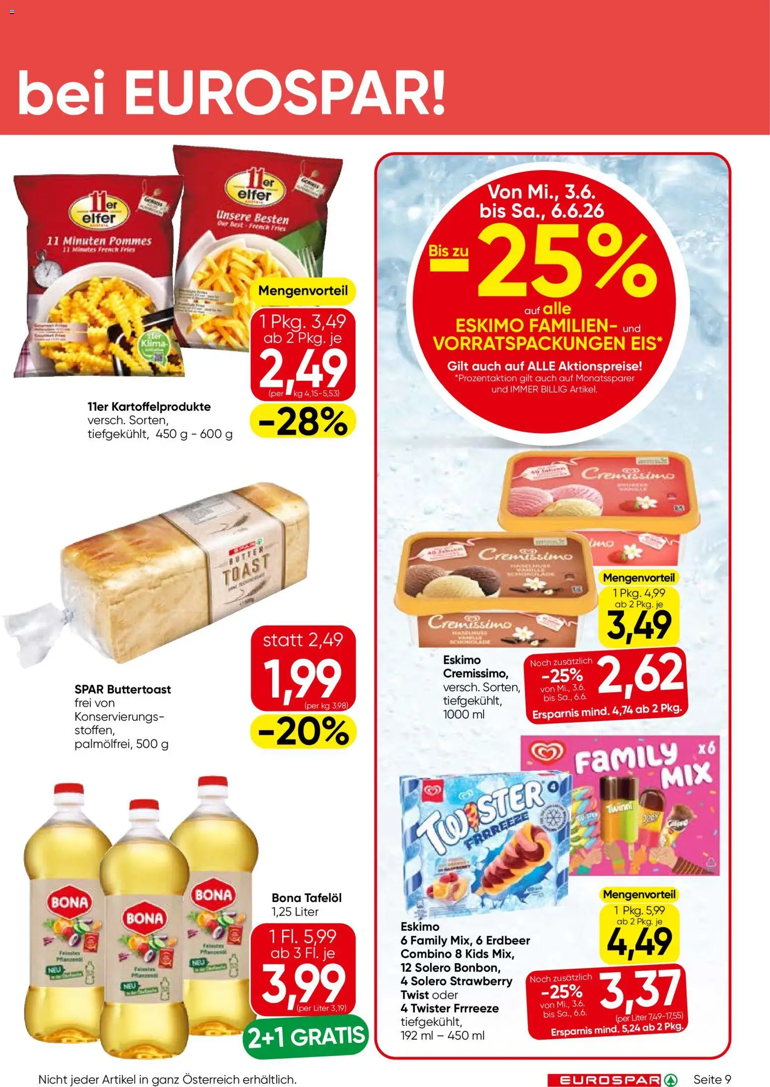 Eurospar Flugblatt gültig ab 03.06.2026 | Seite: 9