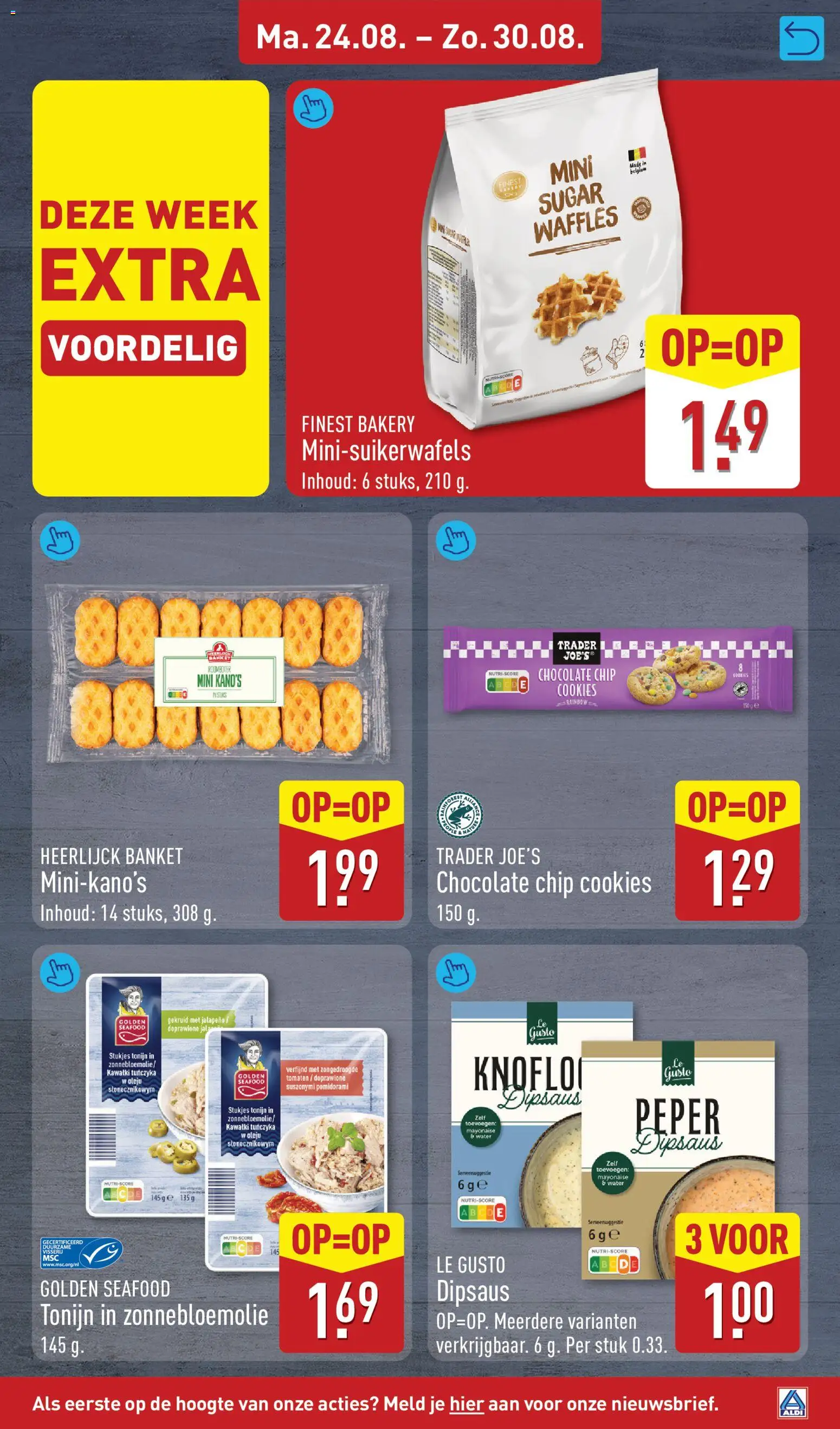 {H1} | Pagina: 19 | Producten: Zonnebloemolie, Dip, Jalapeno, Water