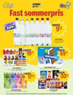 Forhåndsvisning av Coop Prix Fast sommerpris gyldig fra 06/08/2026