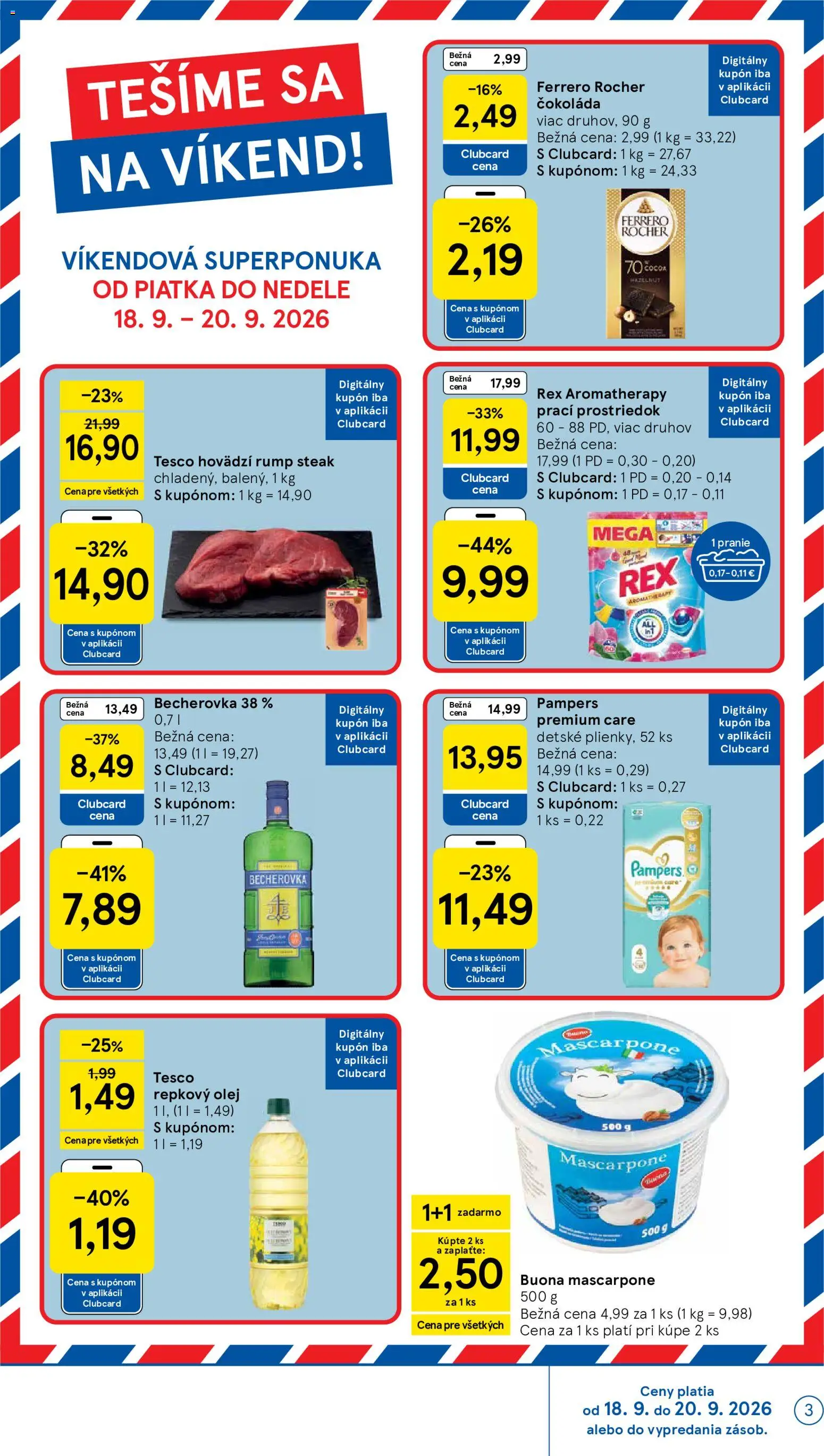 Nové Tesco akcie – leták je platný od 16.09.2026 | Strana: 3