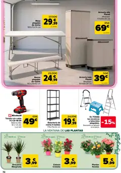 Vista previa Mesa plegable de resina, Mesa plegable de resina 180x70x74 cm válido desde el 26/08/2026 | Página: 70
