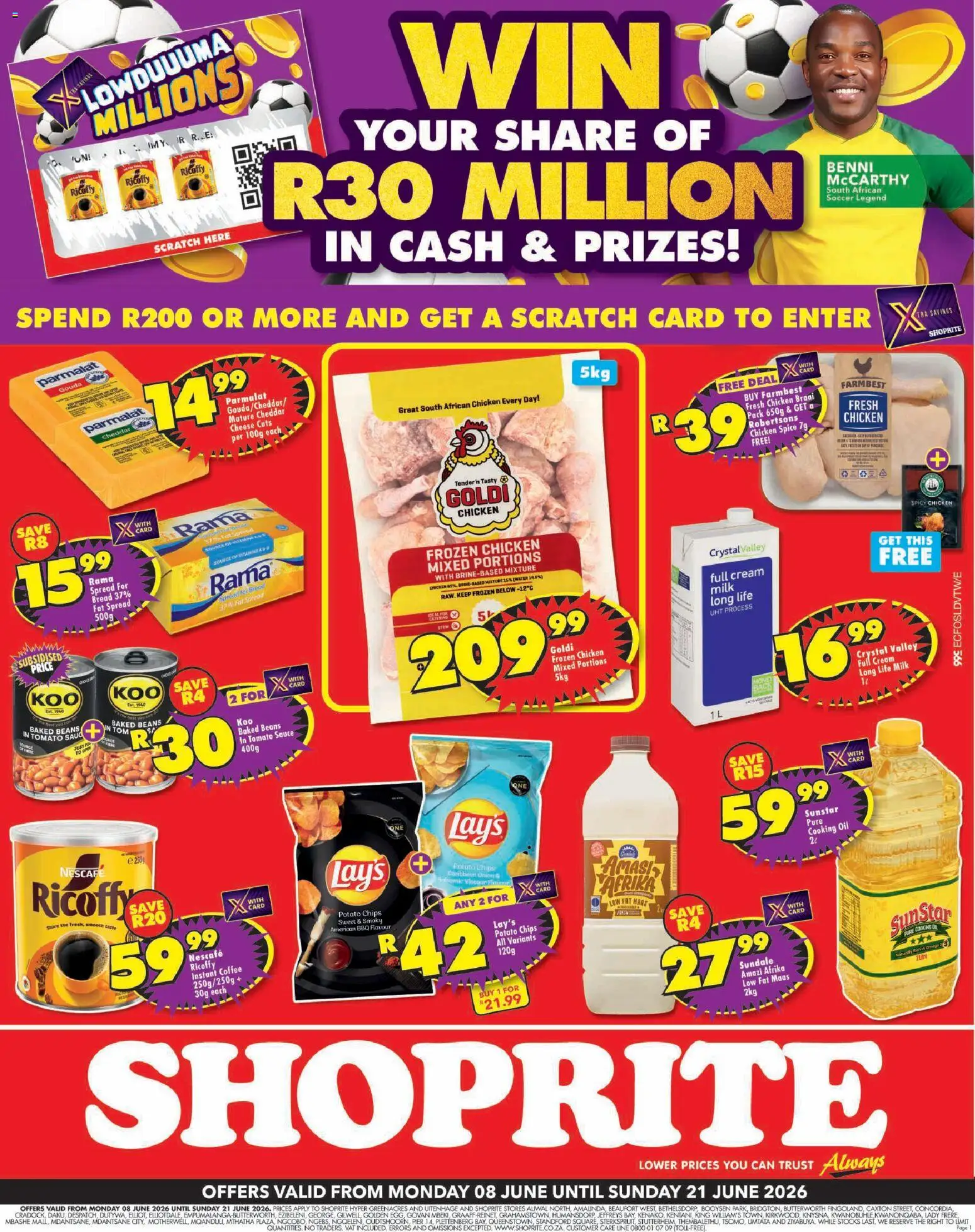 New Shoprite catalogue – valid from 08.06.2026 | Page: 1 | Products: Bread, Coffee, Fat spread, Estuche organizador de viaje