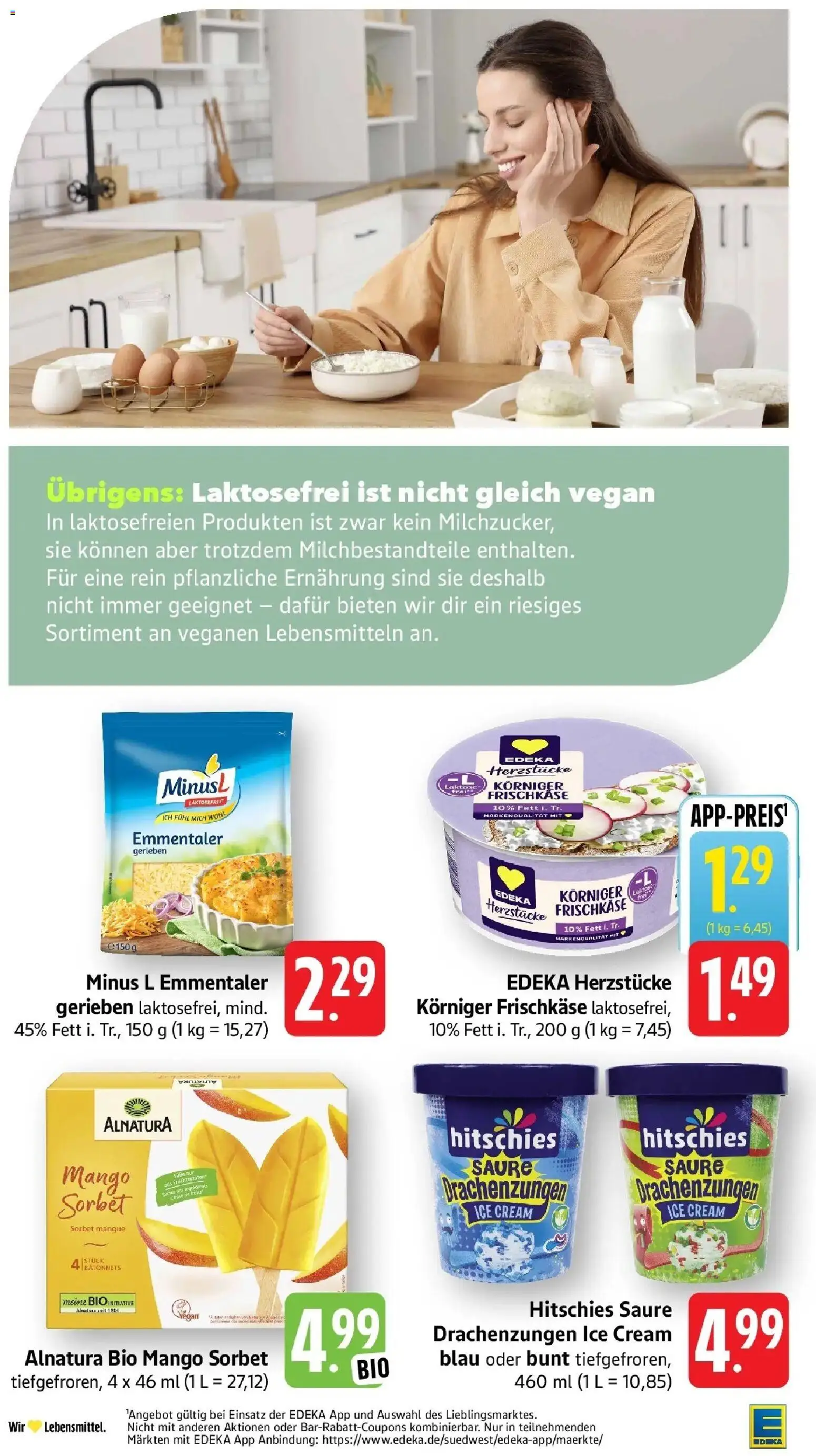 E center Prospekt Pfullingen (ab 24.08.2026) zum Blättern | Seite: 21 | Produkte: Mango, Frischkase