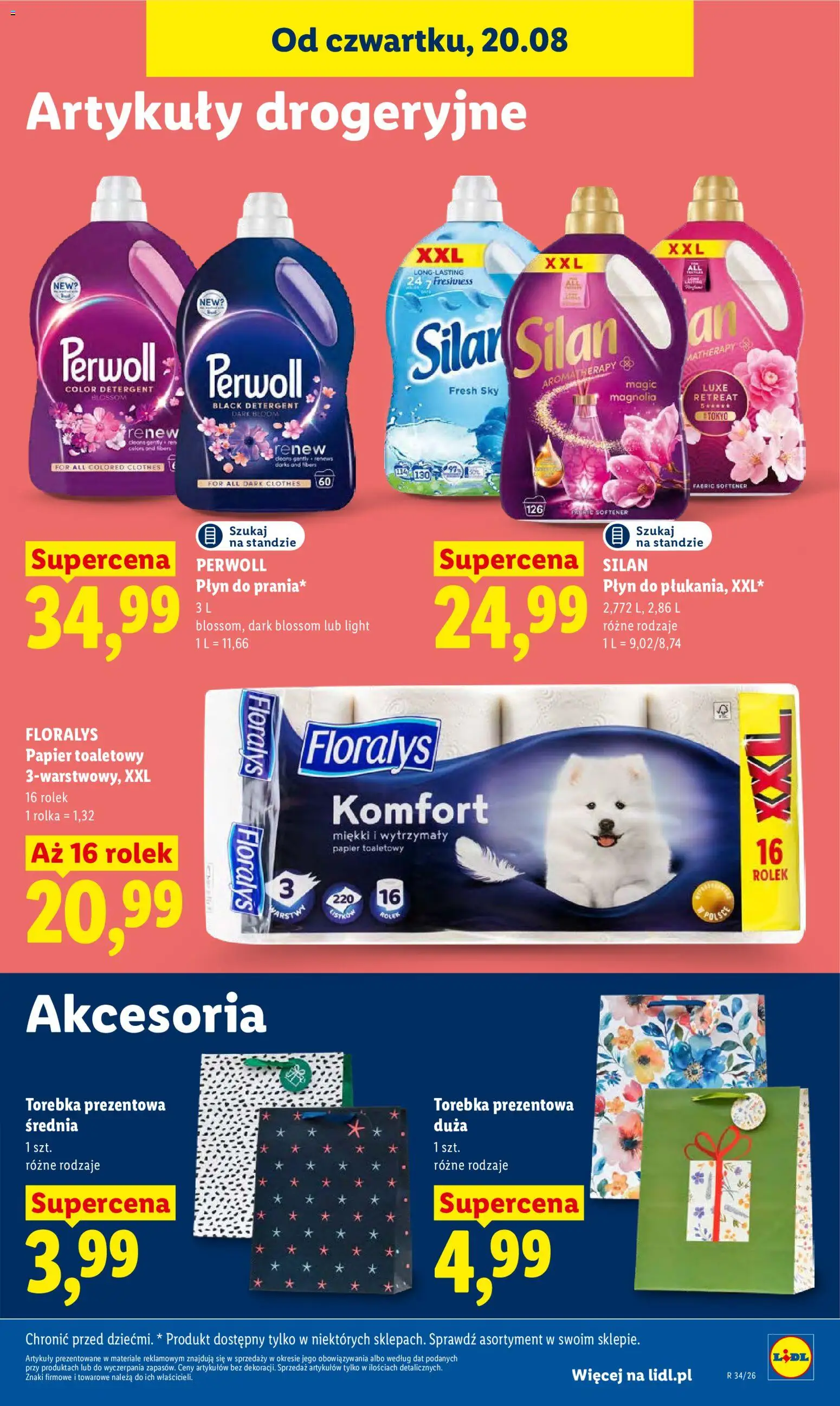 Lidl Polsko leták od 20.08.2026 | Strana: 95 | Produkty: Perwoll, Silan