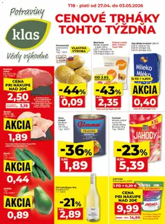 Klas leták platný od 27.04.2026