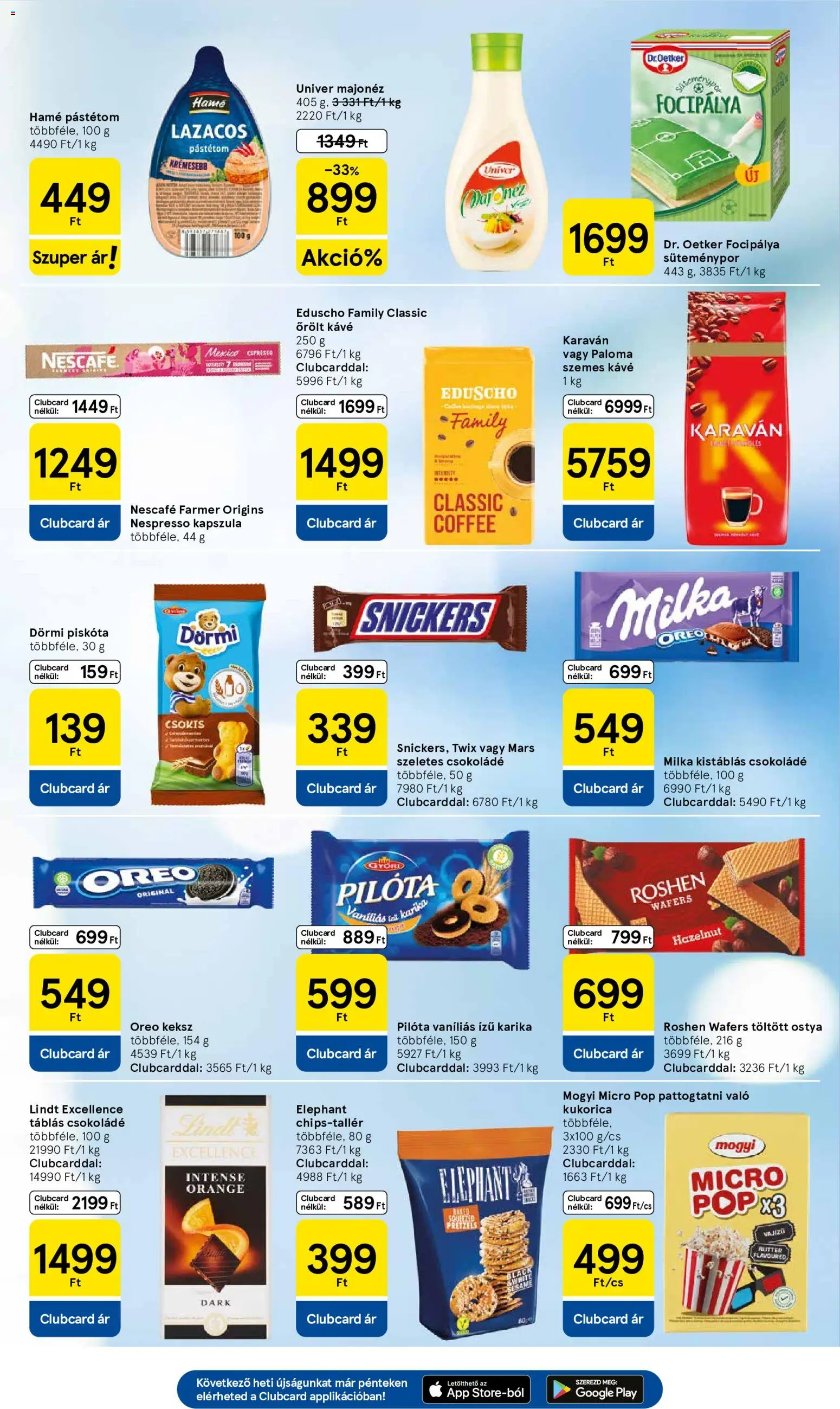 Tesco akciós ujság - amely érvényes a következő dátumtól: 28.05.2026 | Oldal: 5 | Termékek: Piskóta, Farmer, Kávé, Keksz