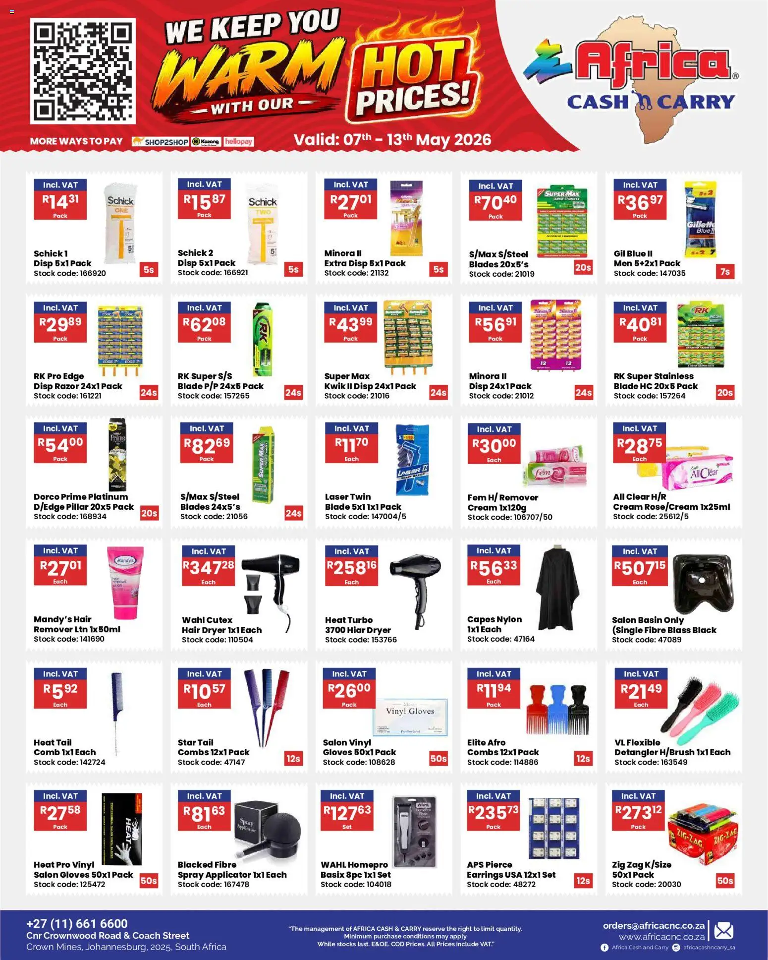 Africa Cash & Carry Specials | 07/05/2026 | How to get a limited discount? Save today! | South Africa