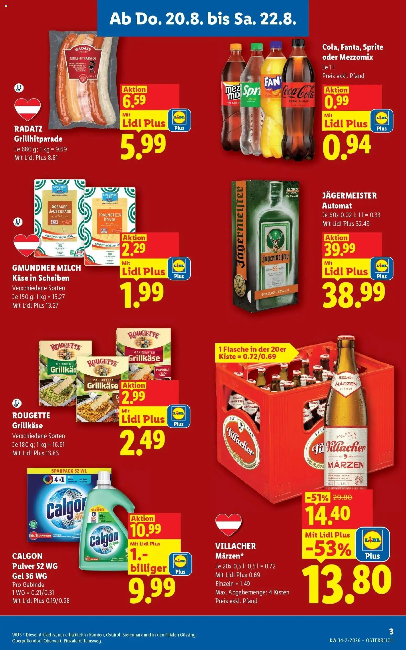 Lidl Flugblatt - Fohnsdorf ab 16.08.2026 - Angebote ab donnerstag | Seite: 3