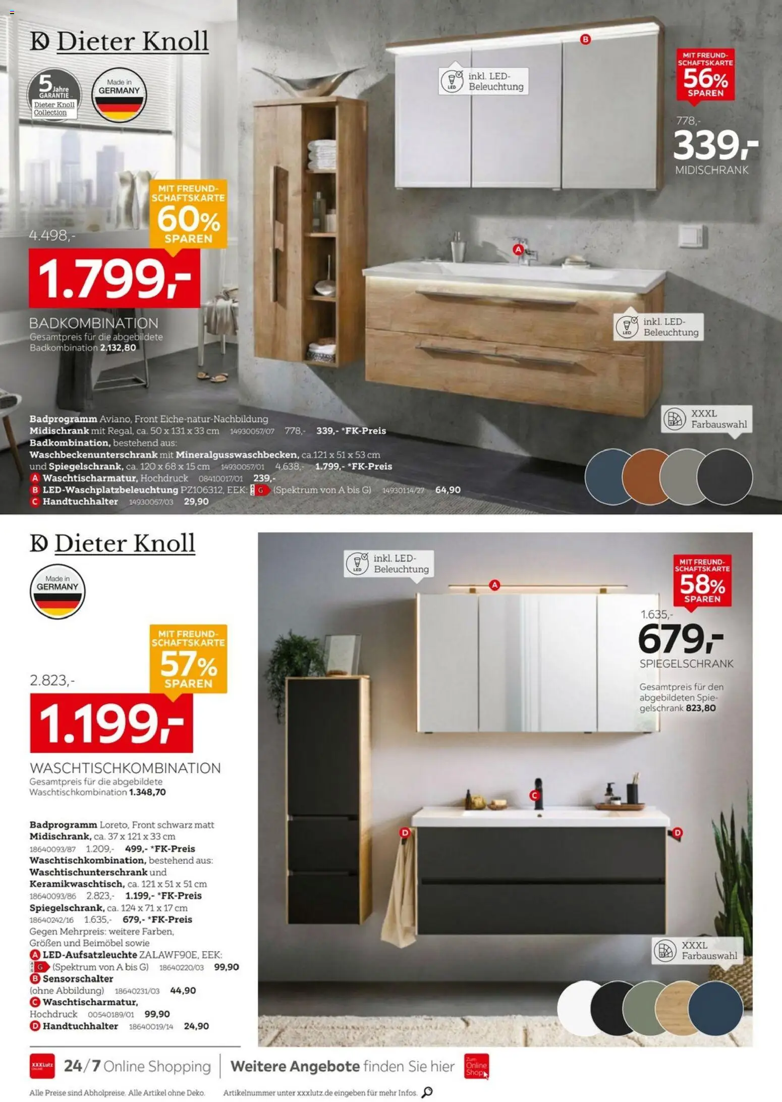 XXXLutz Badezimmer-Testerinnen und -Tester gesucht – gültig ab 25.07.2026 | Seite: 18 | Produkte: Handtuchhalter, Spiegelschrank, Midischrank